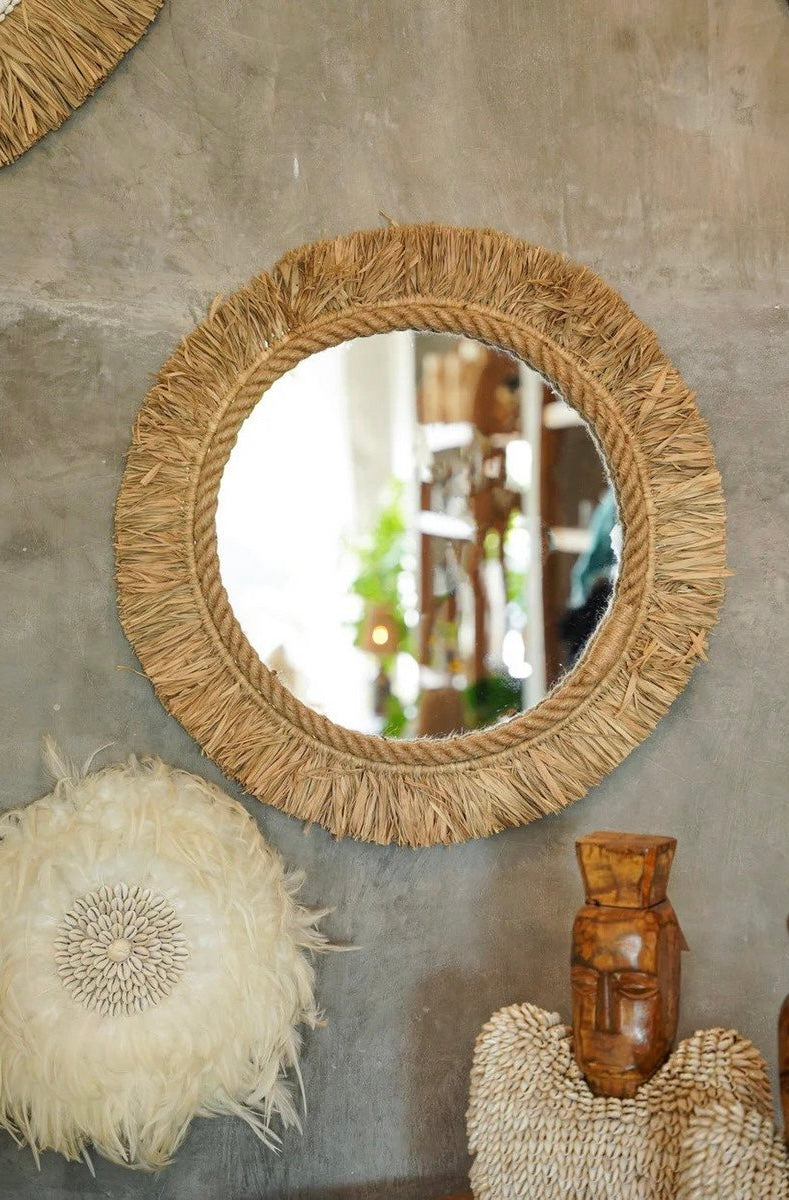 Tahiti Spegel – Naturel ⌀ 60 cm