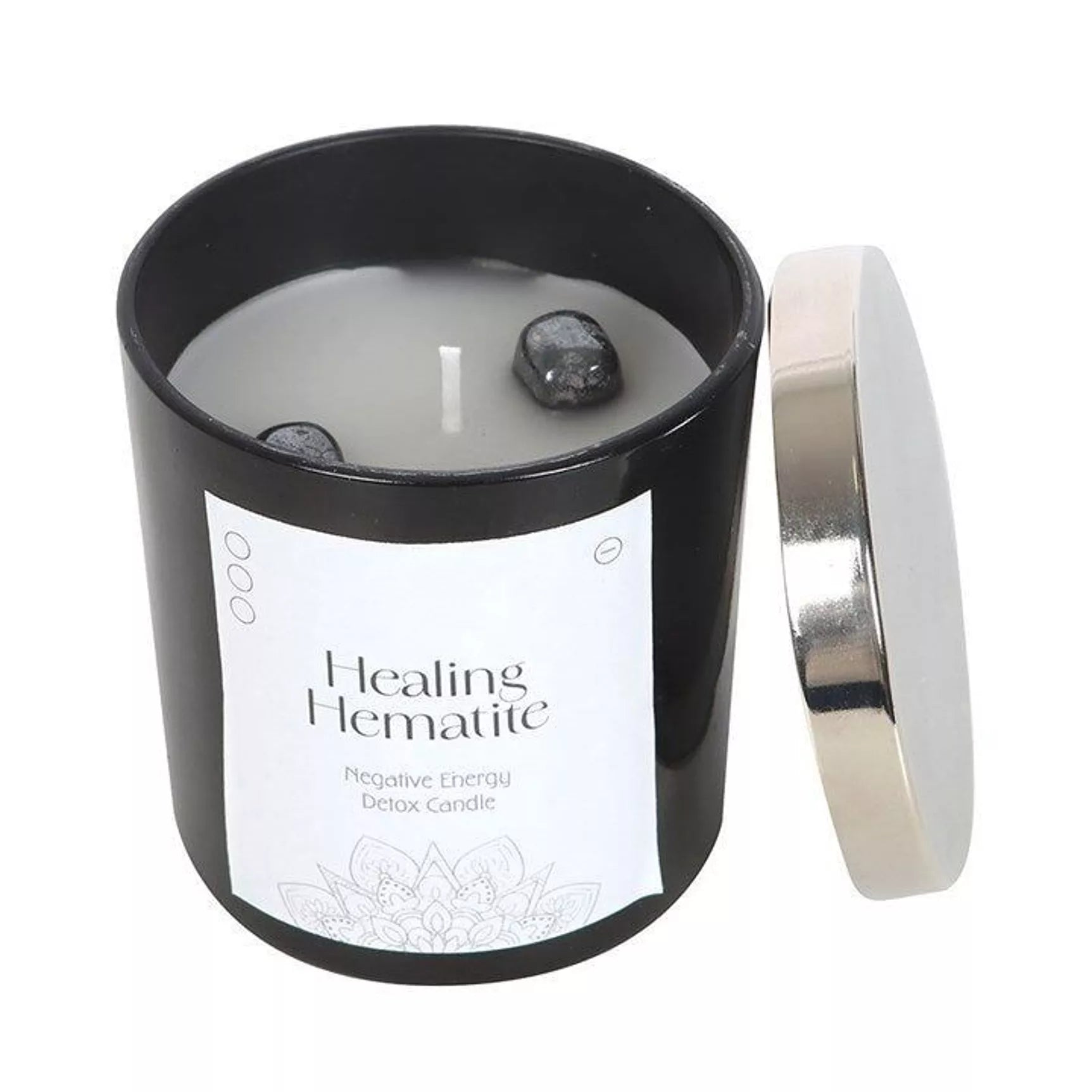 Healing Hematite Detox Candle – Rensa energin & skapa lugn