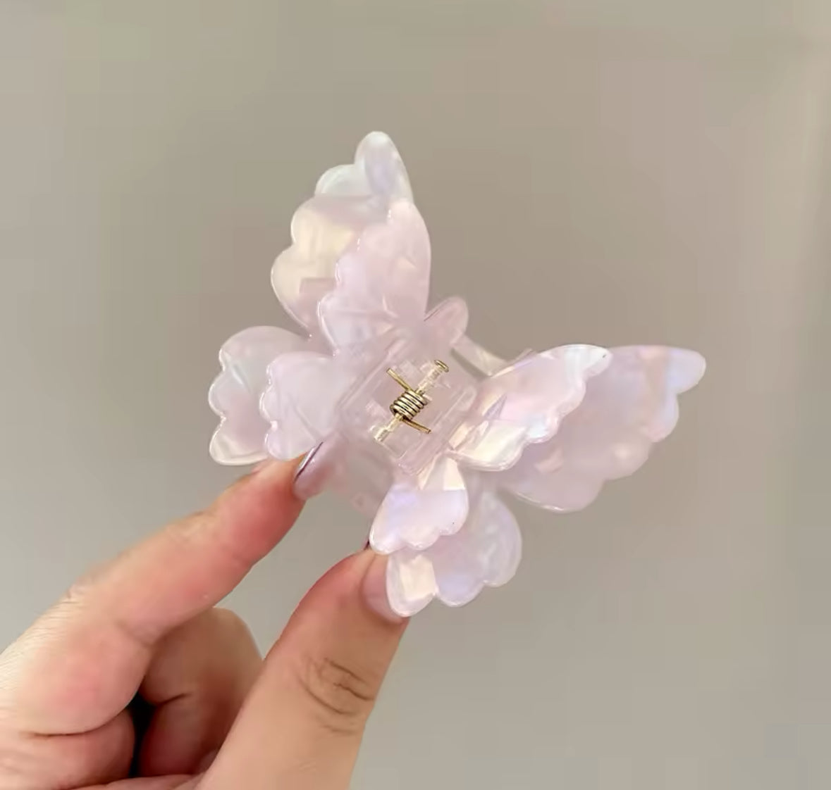 Fjäril | Skimrande Hårklämma