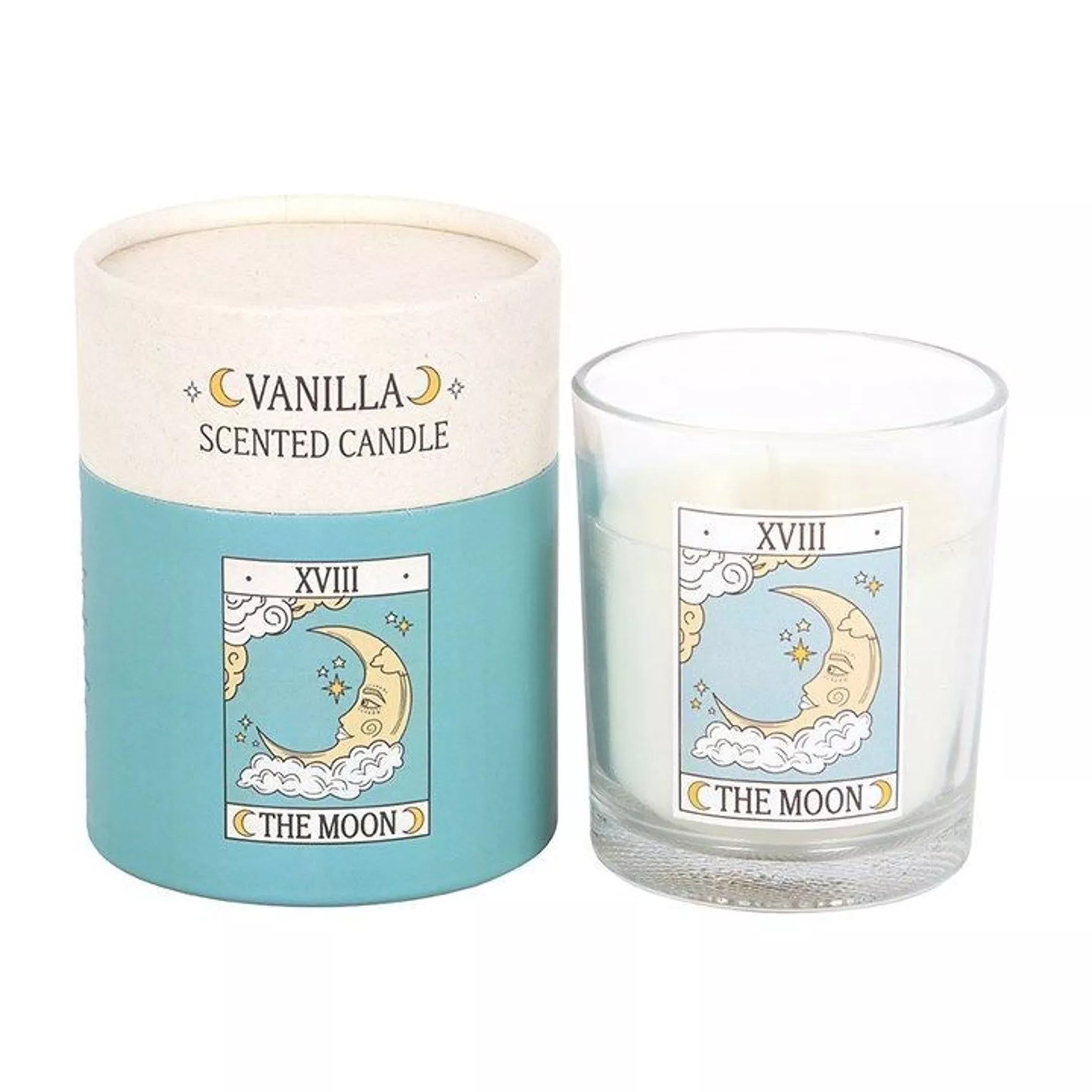 The Moon Vintage Tarot Duftkerze – Vanille (29h Brenndauer)