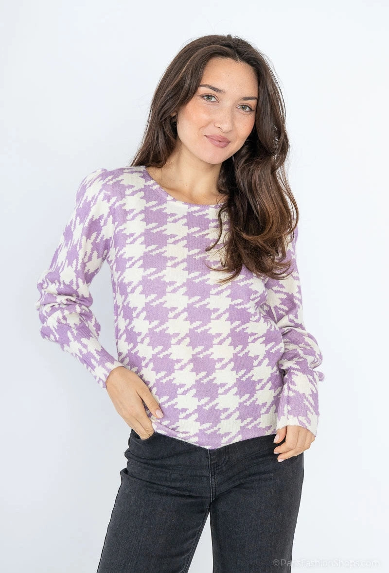 Hahnentrittmuster | Pullover