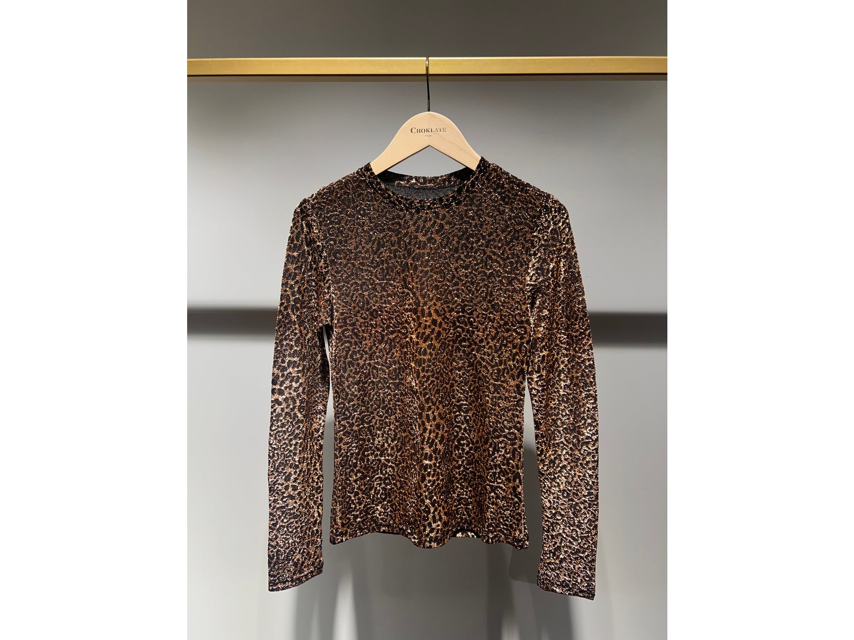 Leopard | Glitzer-Top