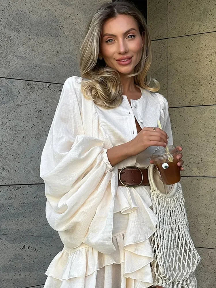 Ruffle Miniklänning