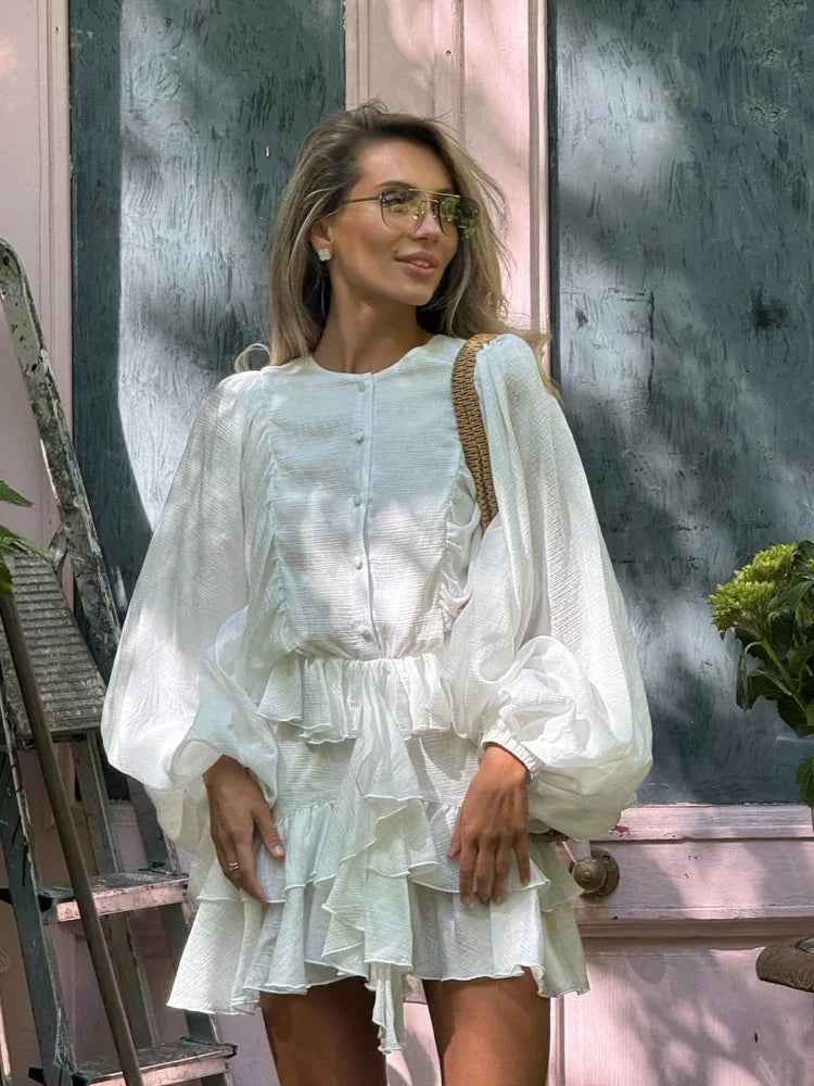 Ruffle Miniklänning