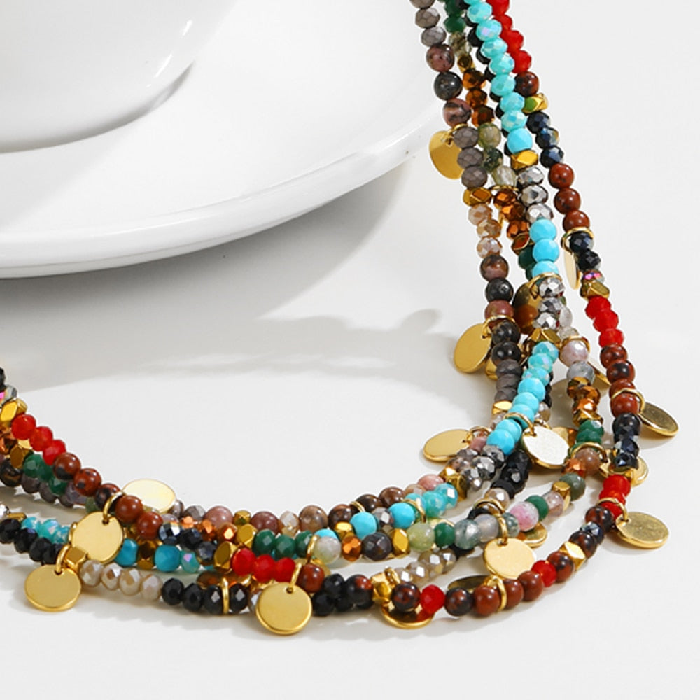 Chakra necklace - 14k Gold plating