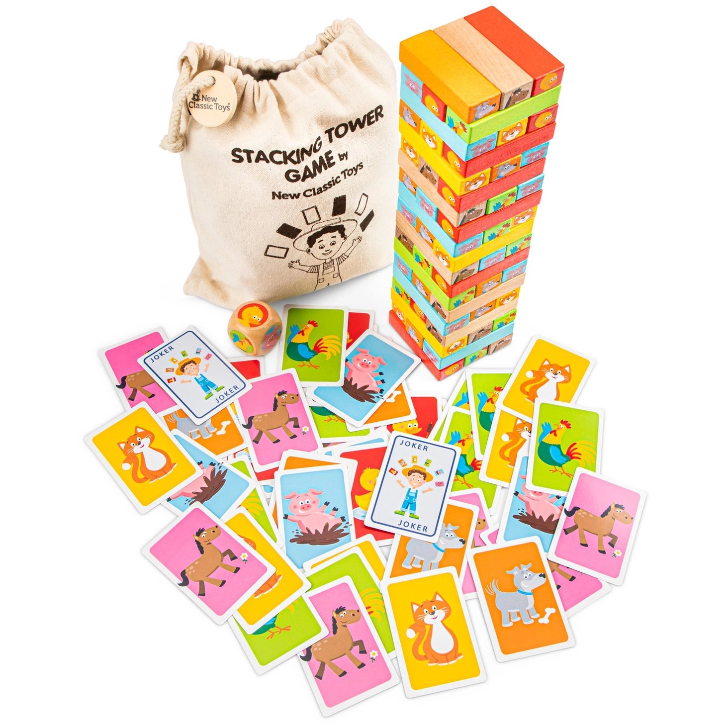 New Classic Toys Jenga game made of FSC® 100% certified wood