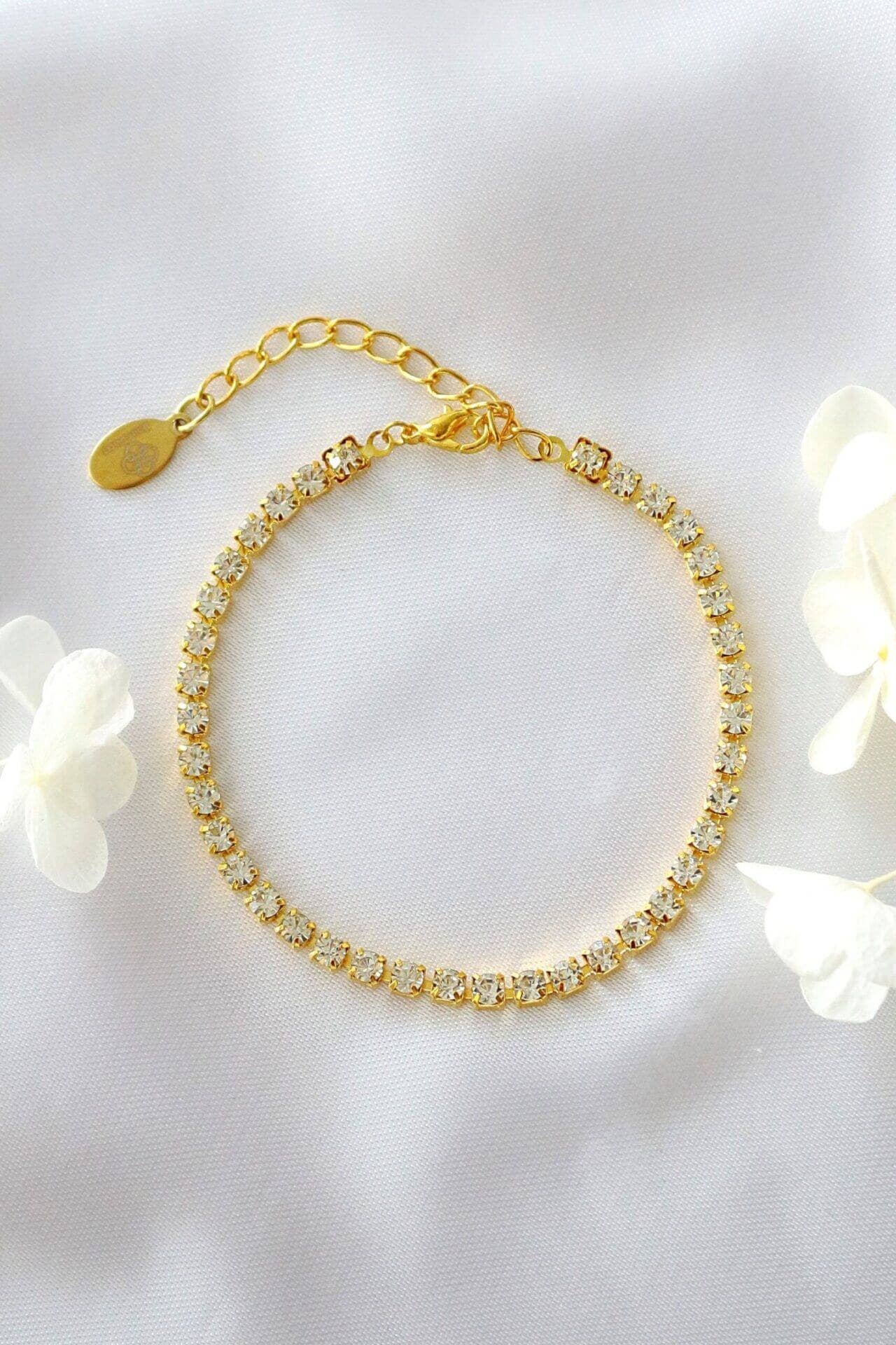 Tennisarmband | 18 Karat Vergoldung