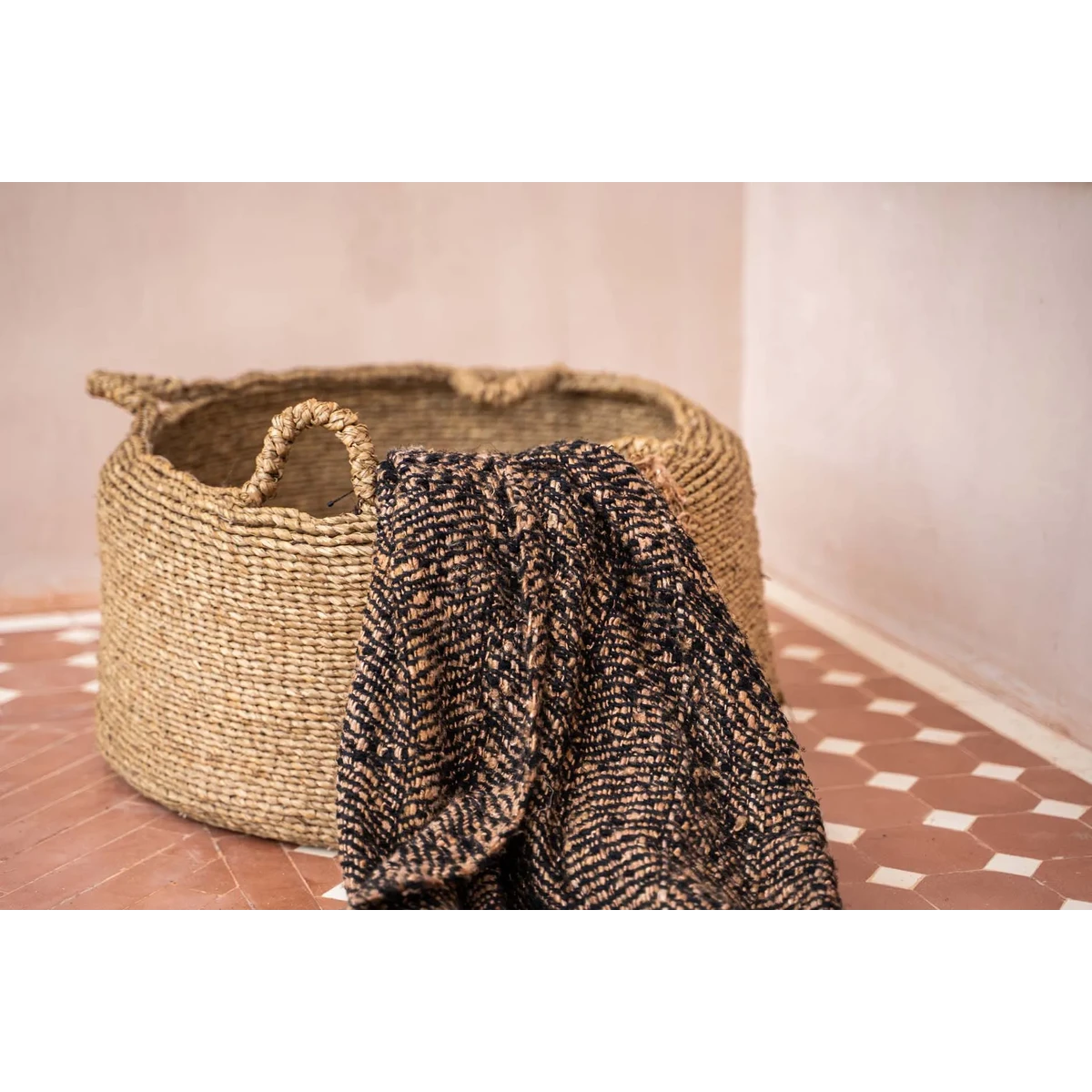 Les Quatre Mains Förvaringskorg – Natur, Stor