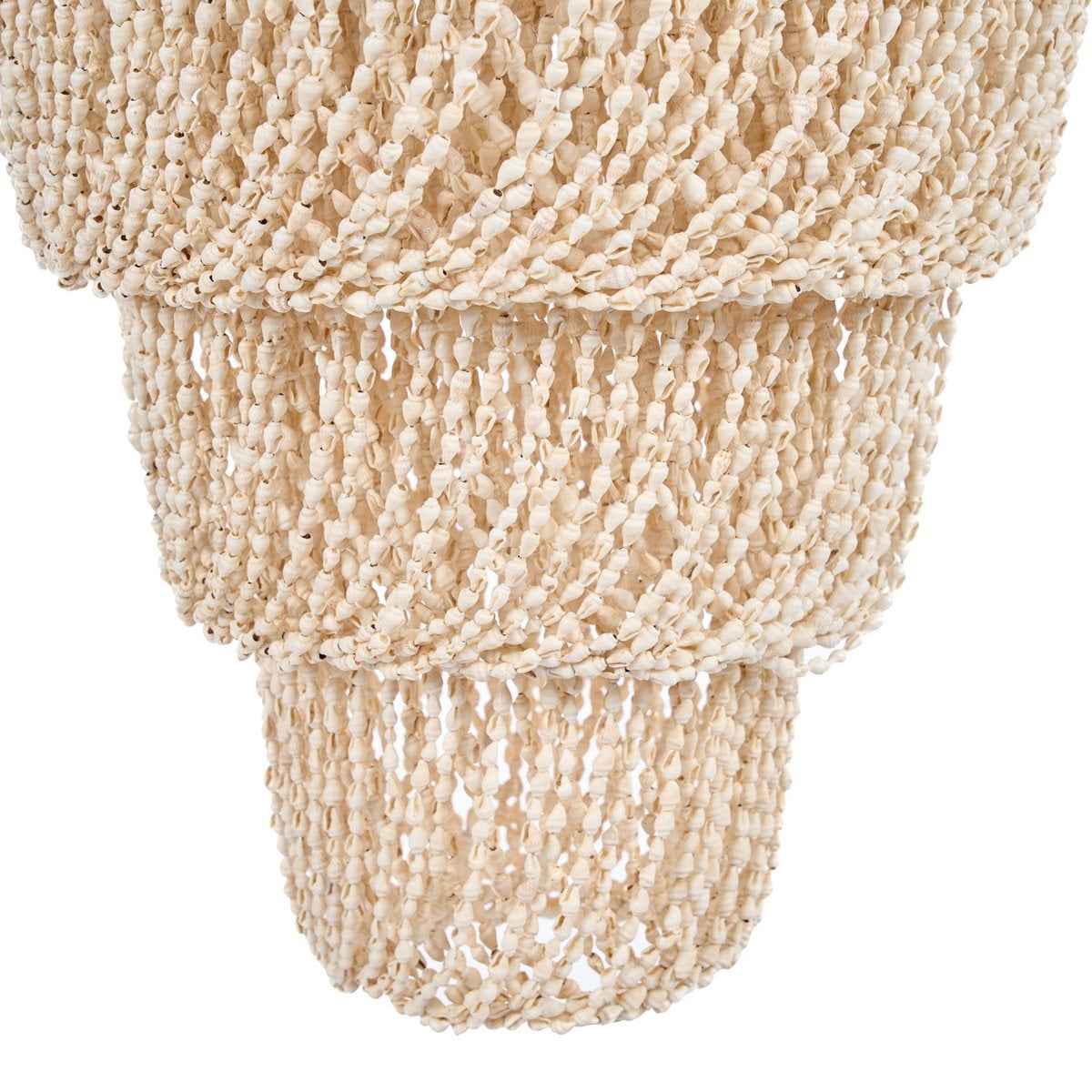 Lagoon Shell Kronleuchter M | Muschellampe aus Naturschalen – Boutique Luxury