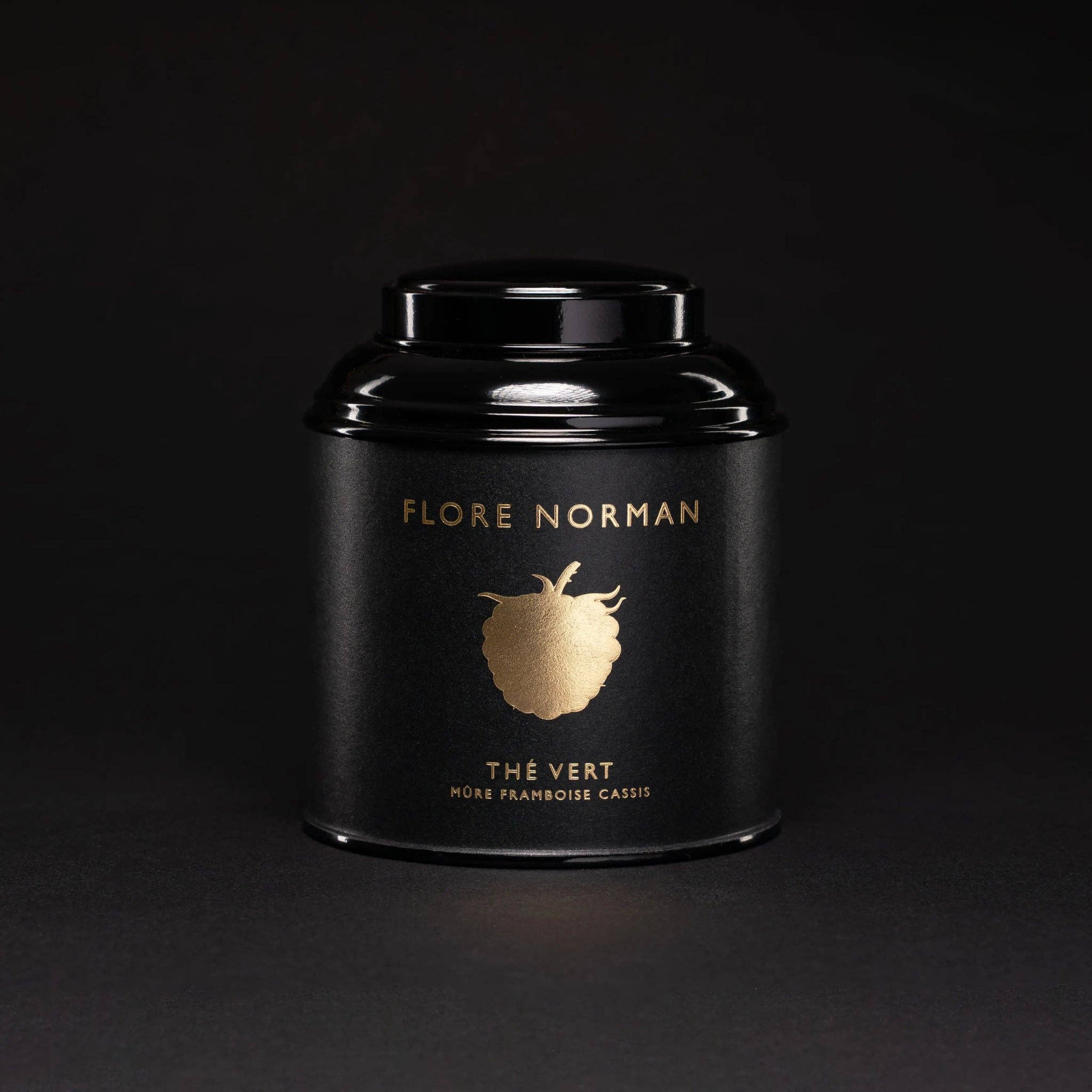 Flore Norman – Hallon | Grönt Sencha-te med björnbär, hallon & svarta vinbär (100 g)