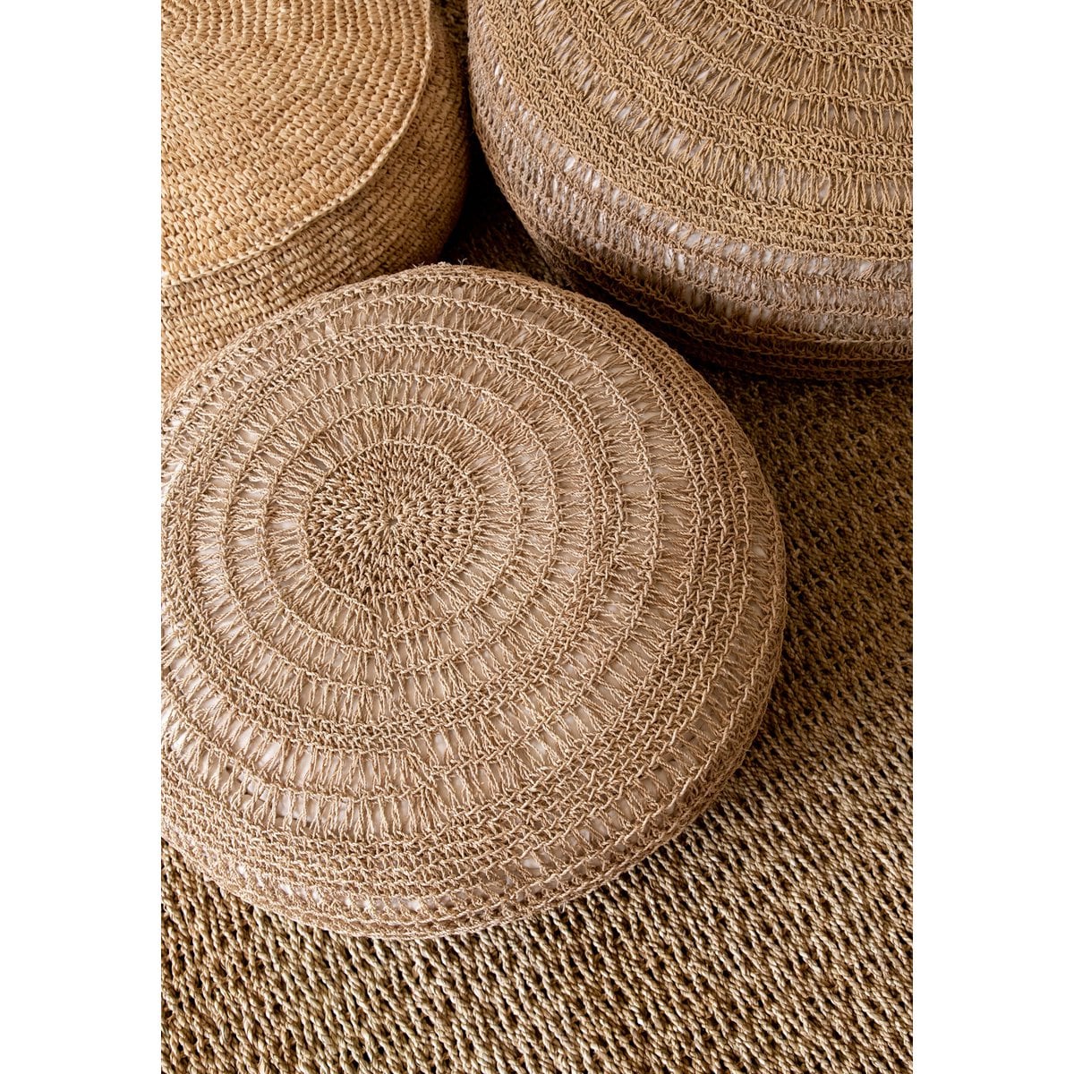 Tapis à franges en matière naturelle – 180x240 cm