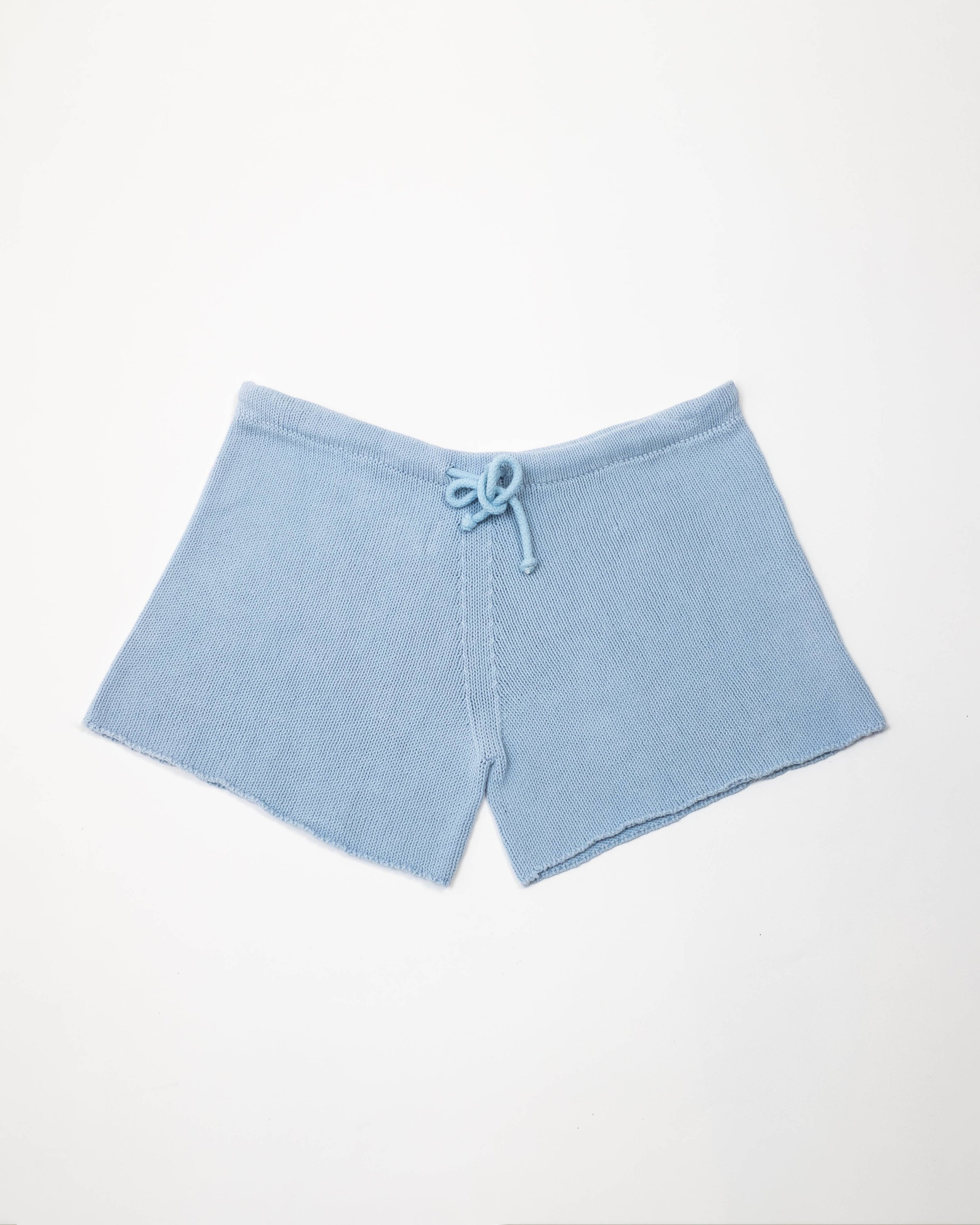 Feinstrick-Baumwollshorts mit Kordelzug | Lèmme