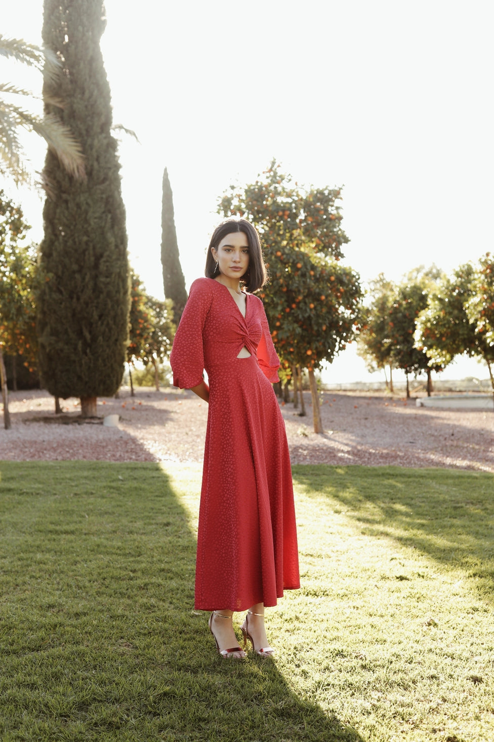 Carmine Kleid, Cayro Damen
