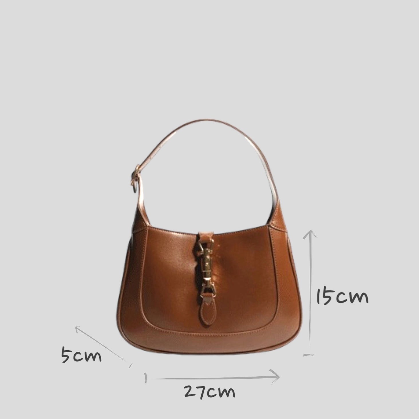 Vintage saddle bag in genuine leather