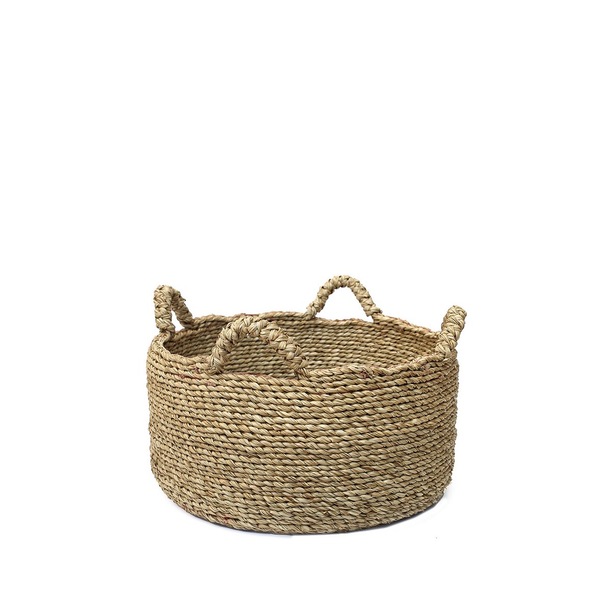 Panier de rangement en jonc de mer Quatres Mains – Naturel (S)