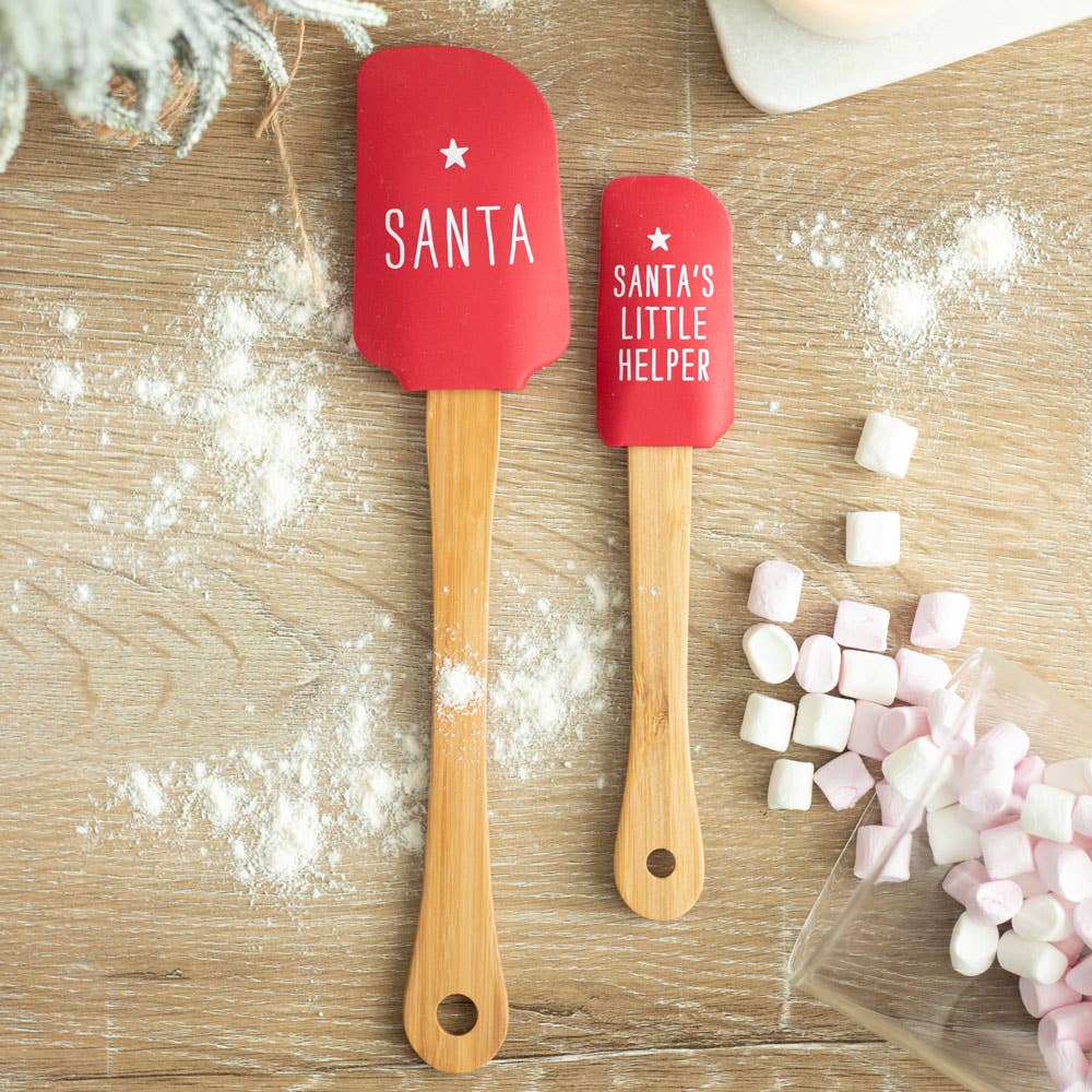 Weihnachtsmann- & Wichtel-Spatel-Set