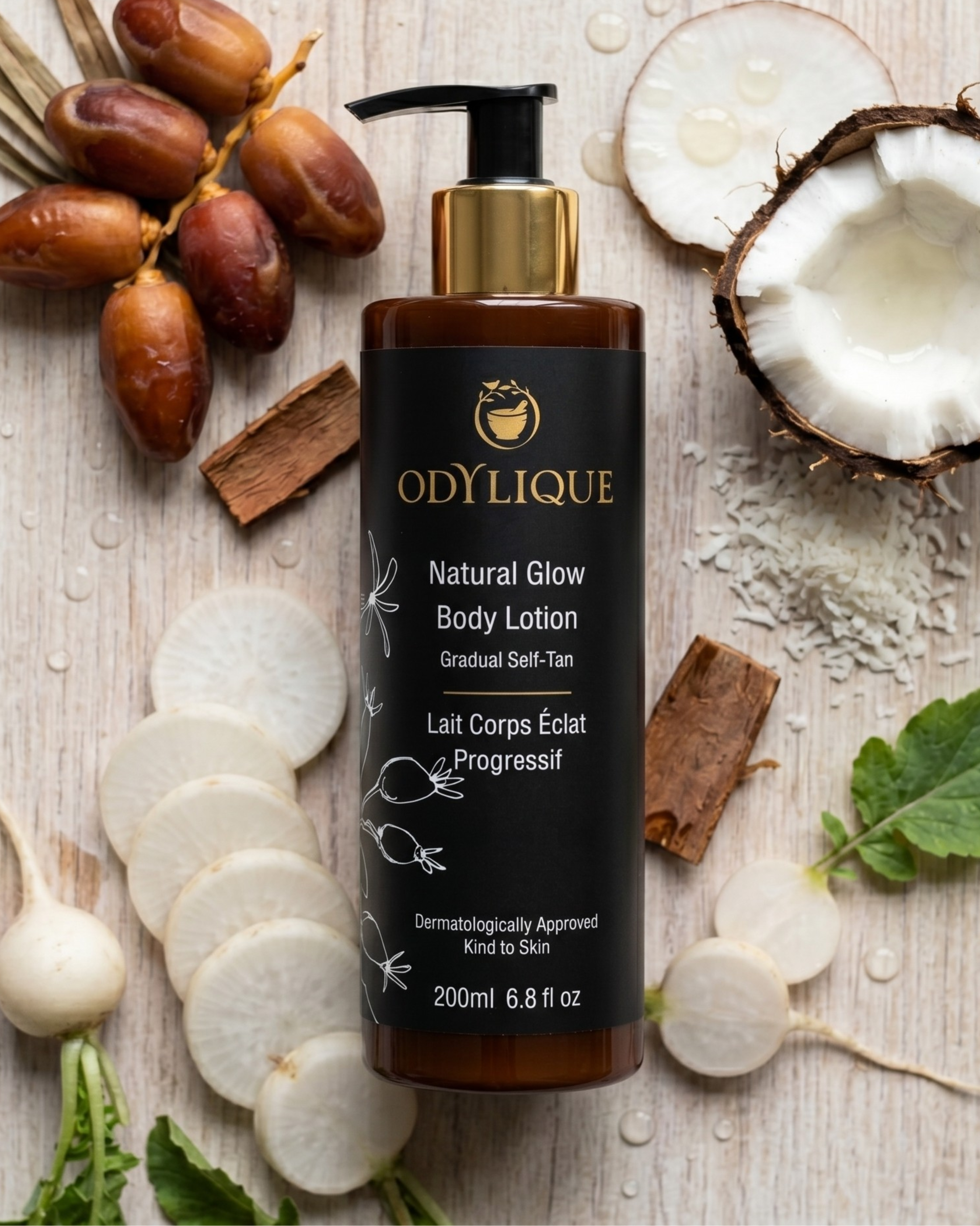Natural Glow Body Lotion – Gradual Self-Tan 200 ml | Odylique