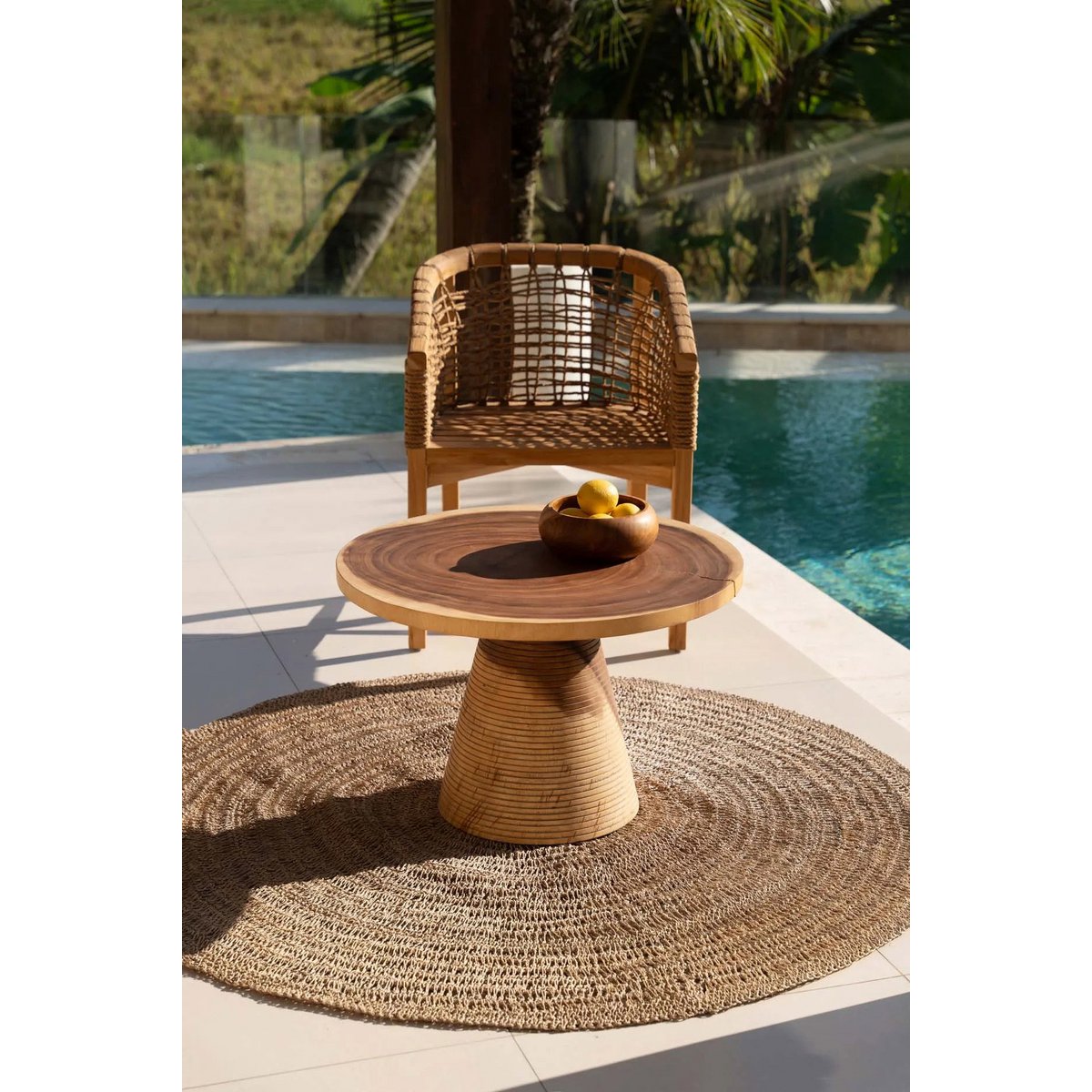 The Seagrass Carpet – rund naturmatta i sjögräs, 200 cm