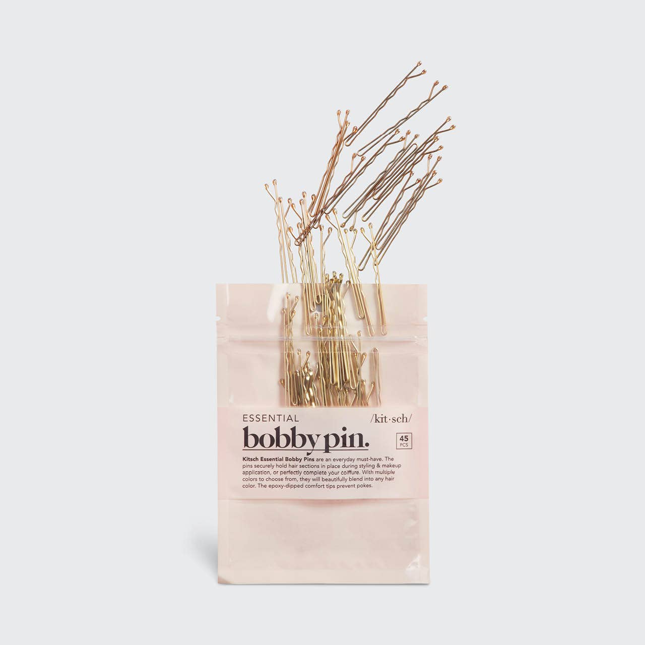 KITSCH | Bobby Pins – 45-pack (guld)