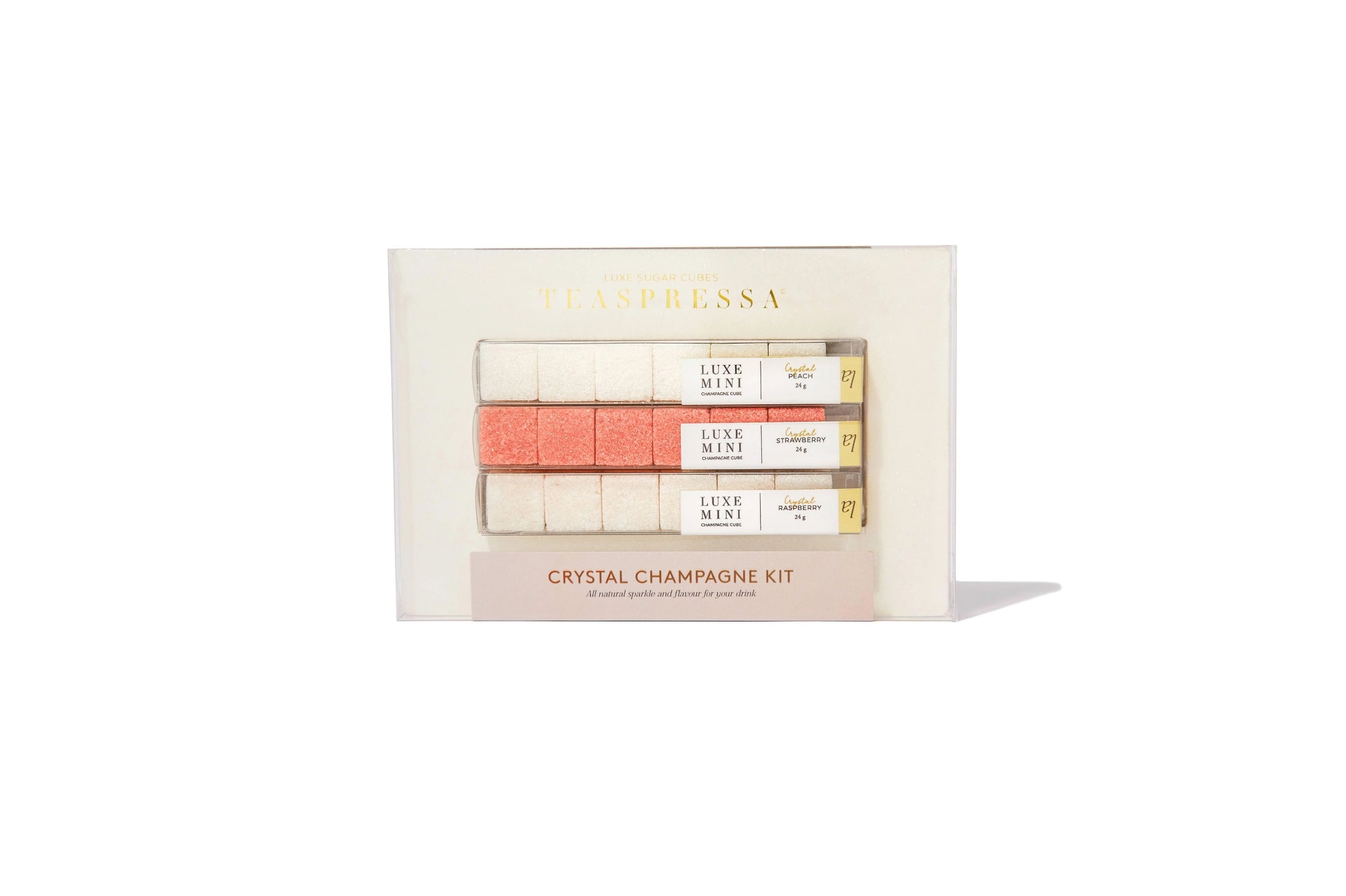 CRYSTAL CHAMPAGNE COCKTAIL-SET, TEASPRESSA