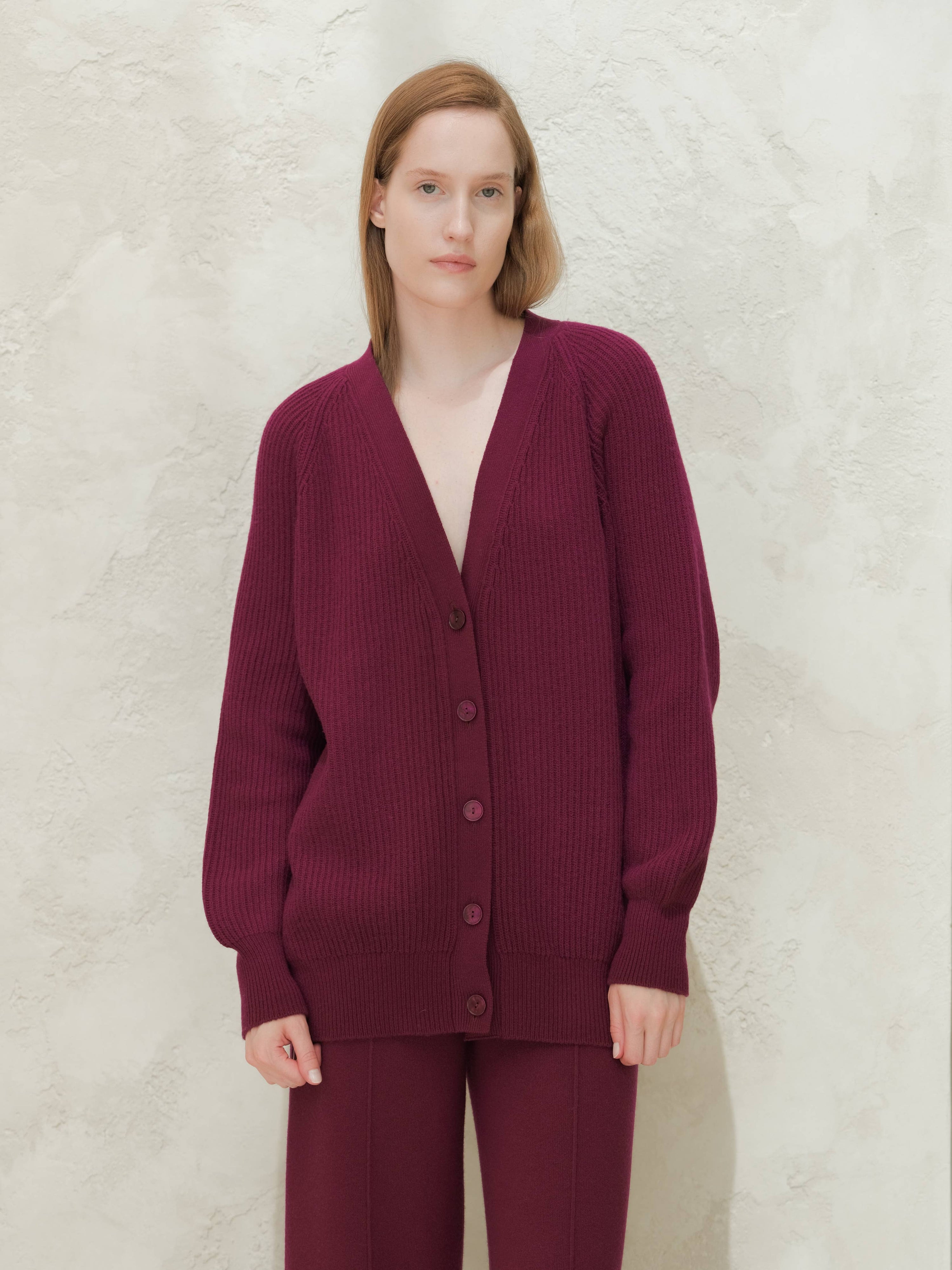 Cardigan Raglanribbade Kashmirkofta