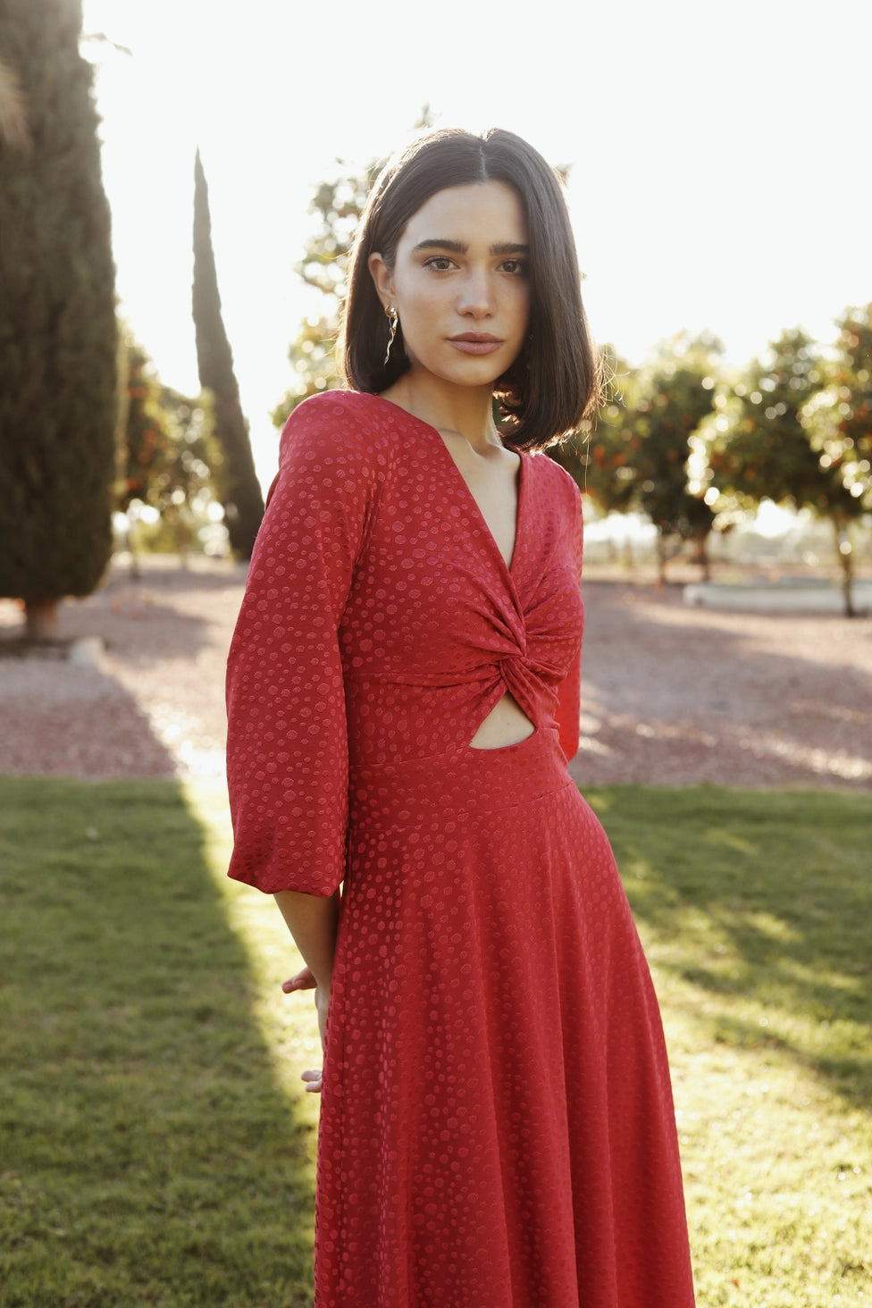 Carmine Kleid, Cayro Damen