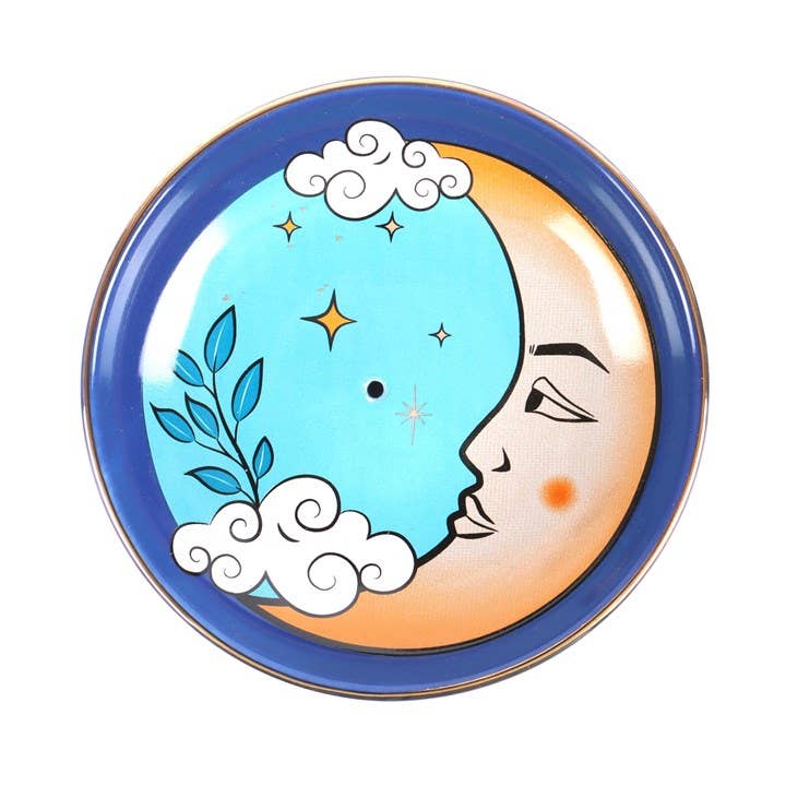 Rökelsehållare – The Moon | Blå Keramik