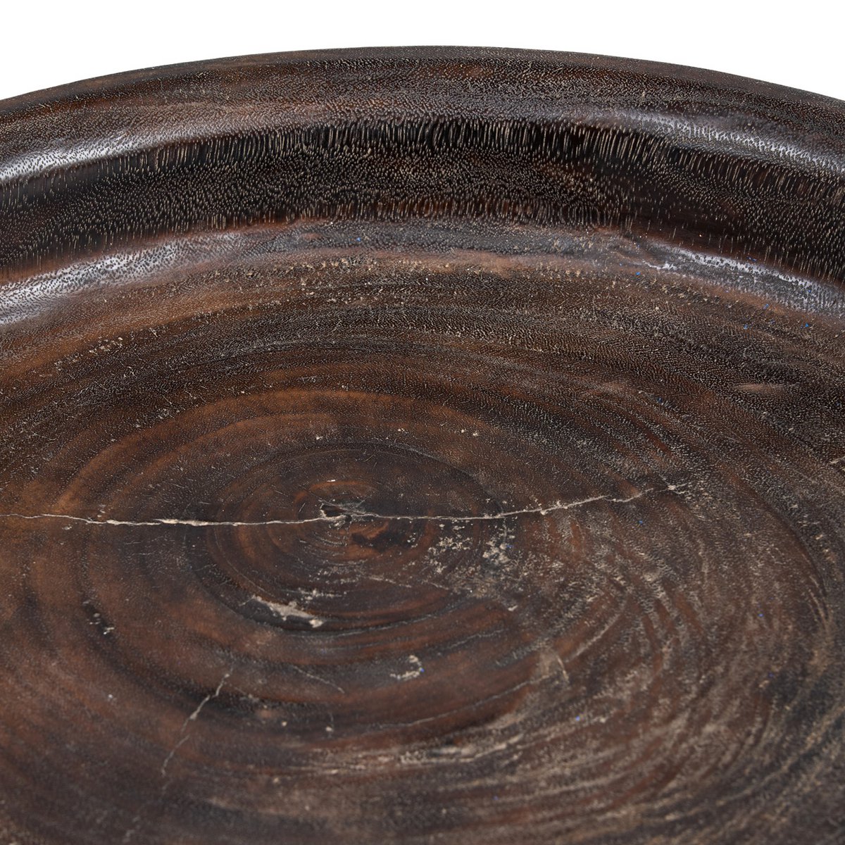 Banyan Bowl in dunklem Walnuss – handgefertigte Mangoholzschale