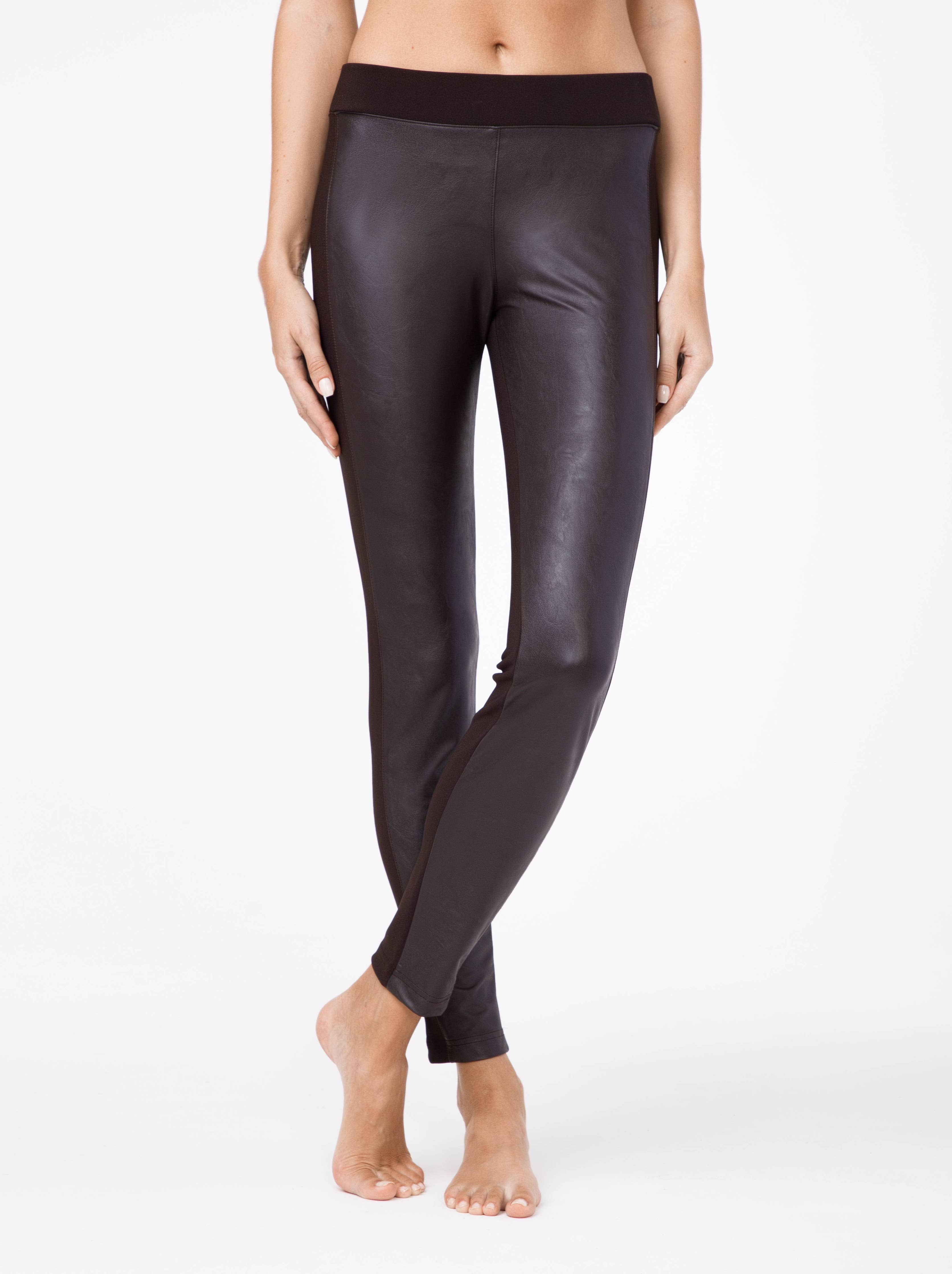 Leggings med läderinsats | STORY | Conte Elegant