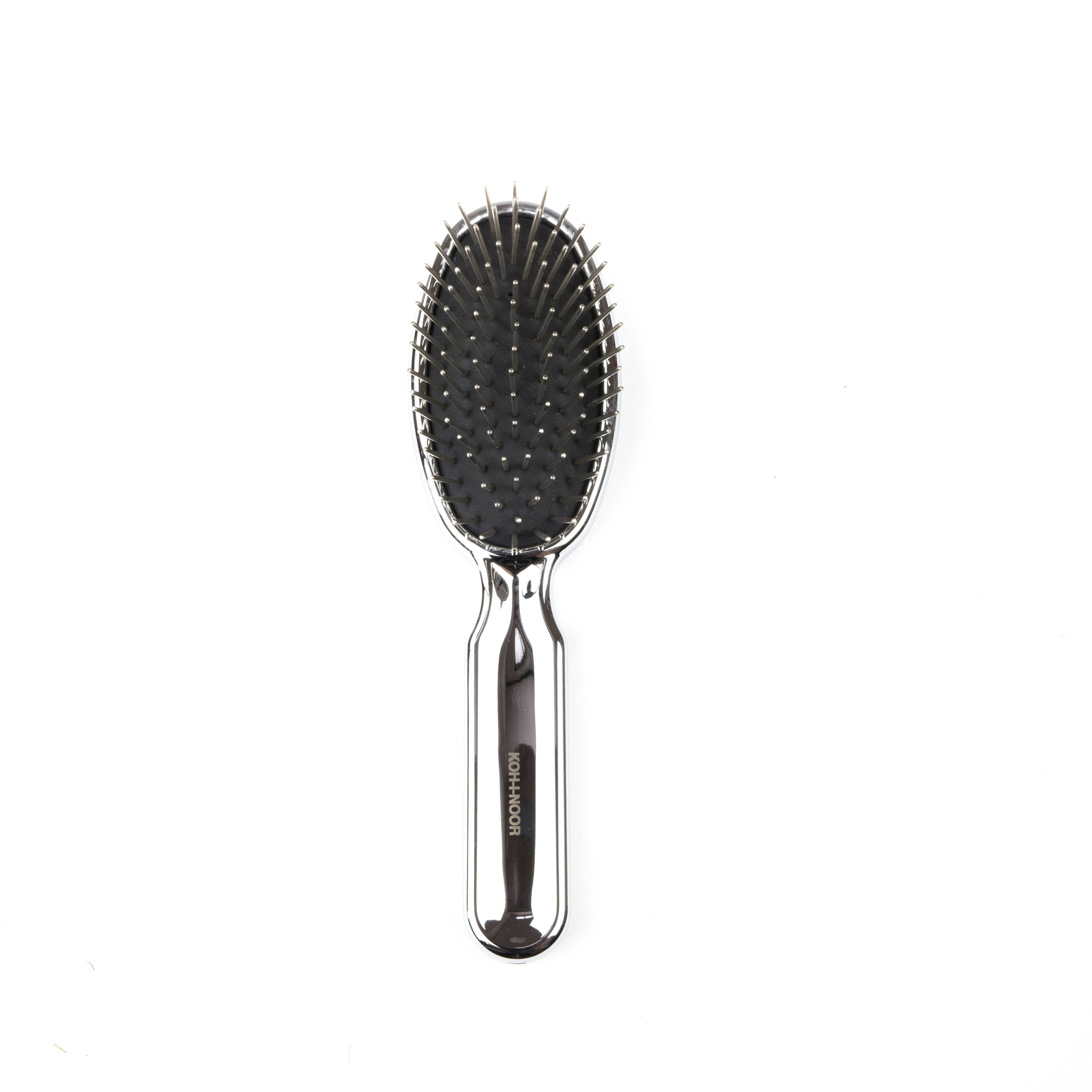 Brosse à cheveux pneumatique de luxe à effet or et argent