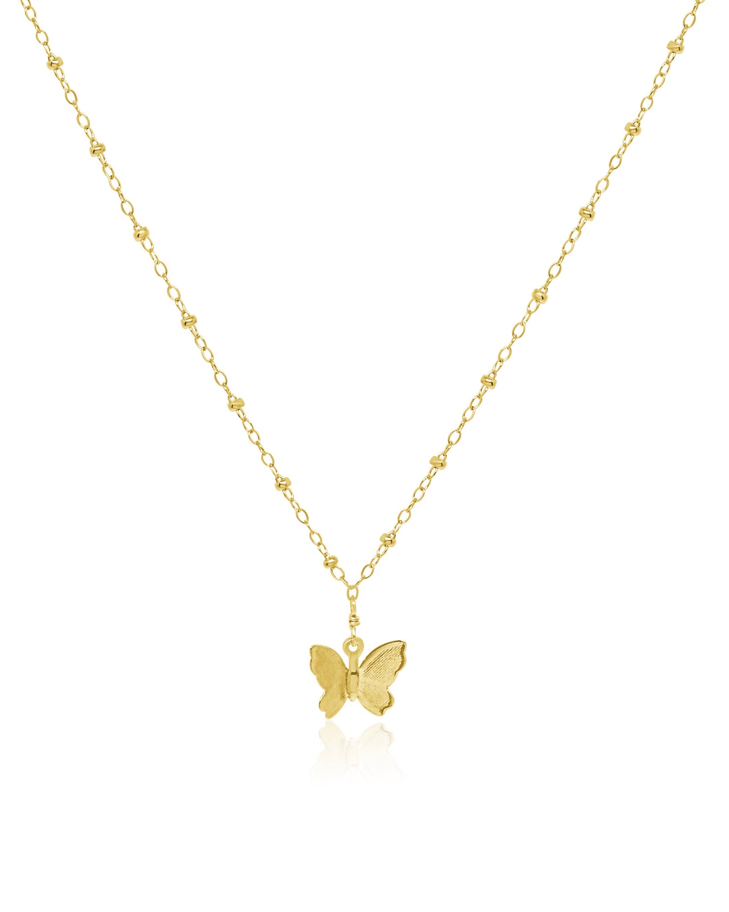 Butterfly Talisman Necklace – Gold Plated 14k
