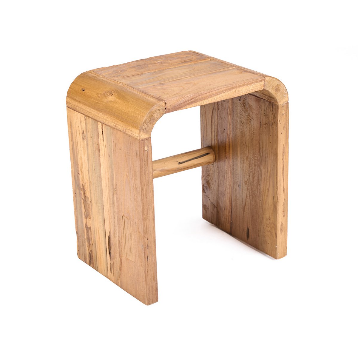 Arc Sidobord i Återvunnen Teak – Handgjort Natur | Bazar Bizar