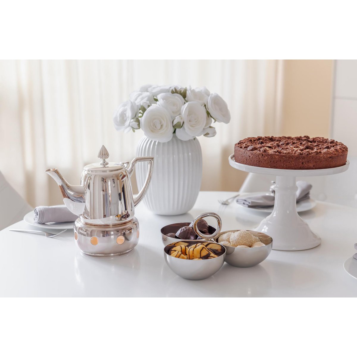 EDZARD | Cimba Teapot – Silverpläterad tekanna 0,85L