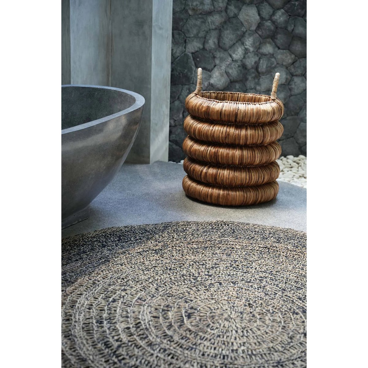 Chunky Basket – Großer Korb aus Wasserhyazinthe