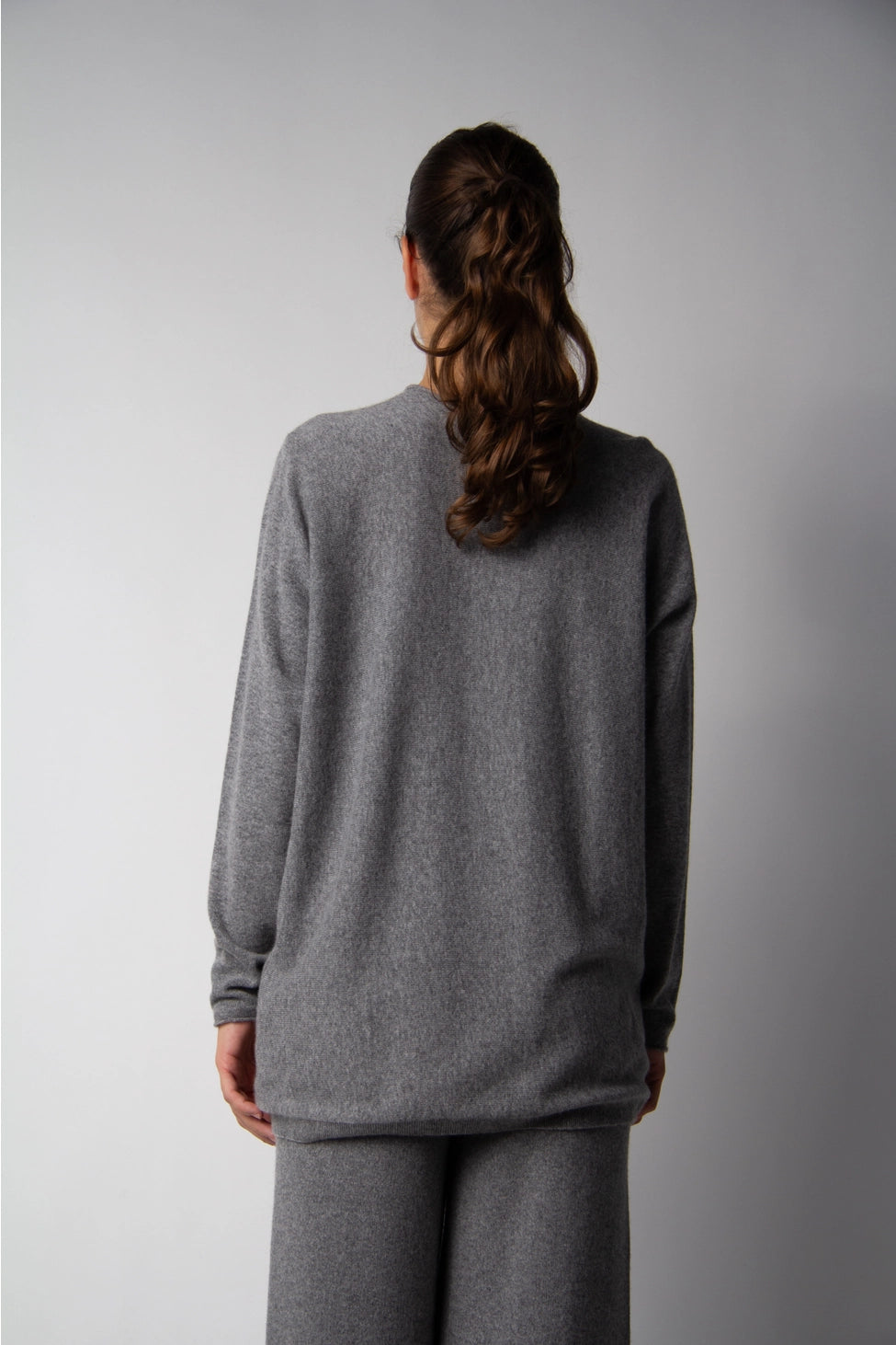Kaschmir-Mischgewebe V-Ausschnitt Pullover, LÈMME