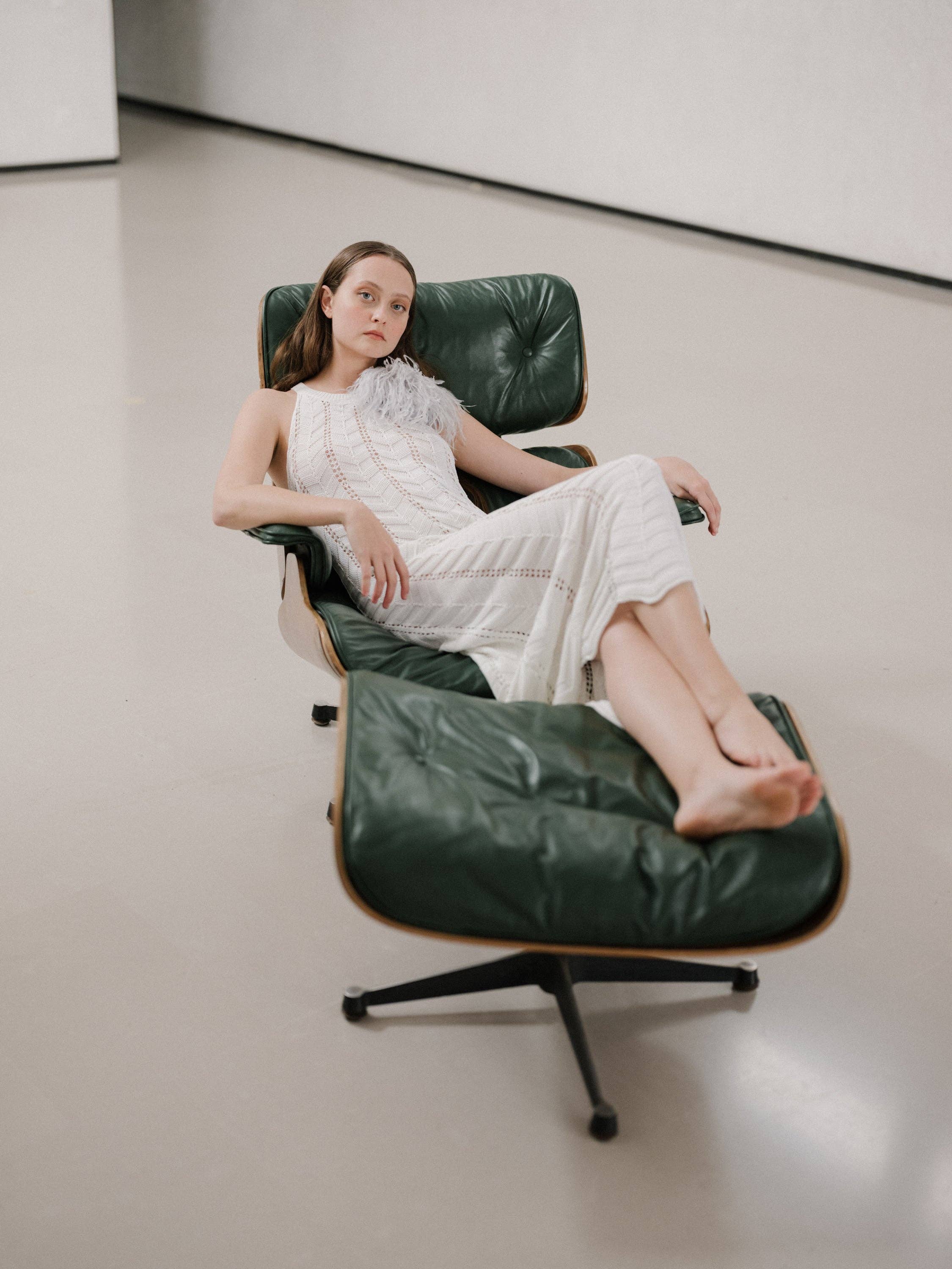 Lemma – Zickzack-Häkelkleid aus 100 % italienischer Baumwolle