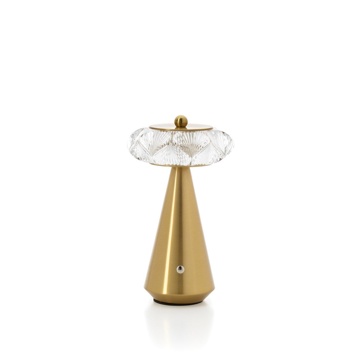 Diamond Diva – LED-Tischleuchte aus Messing