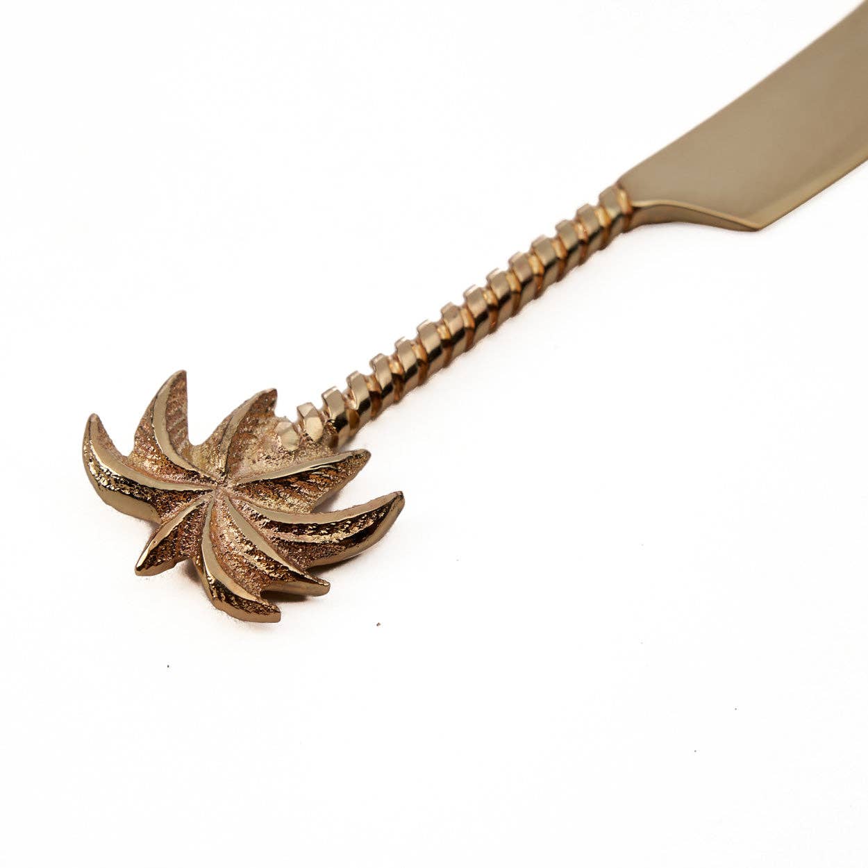 Palm Tree Cheese Knife – elegant ostkniv i mässing