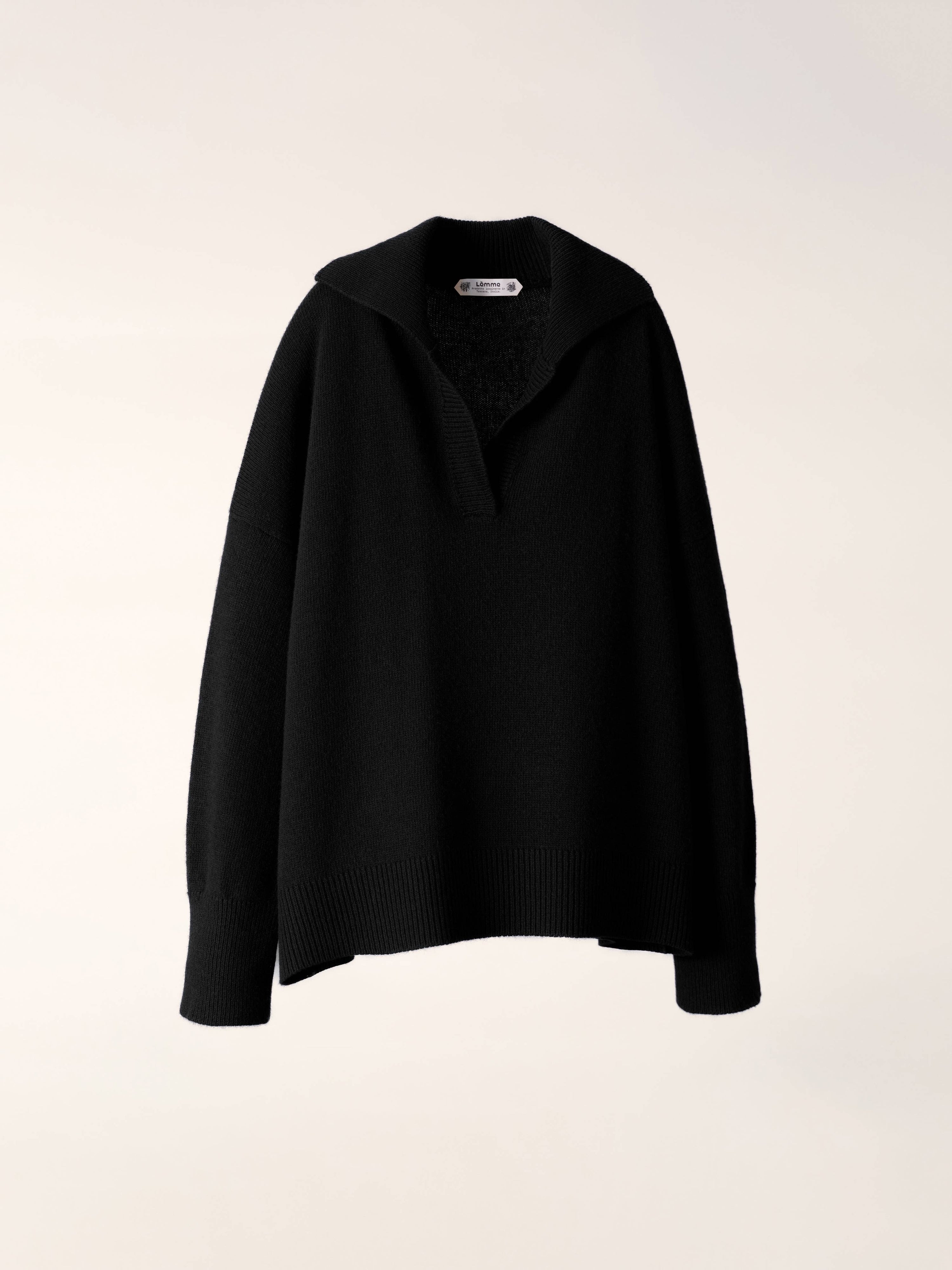 Wool & Cashmere Polo Sweater
