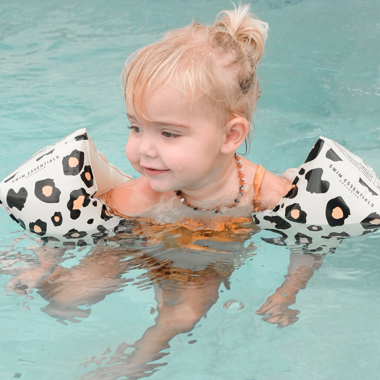 Arm puffs in Leopard print 0-2 years, Swim Essentials