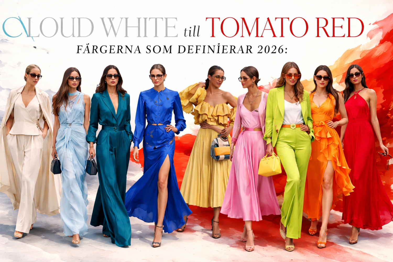 Från cloud white till tomato red: Färgerna som gör stilen 2026