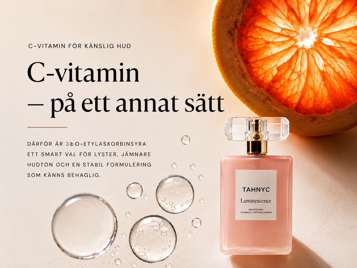 Är C-vitamin för starkt för känslig hud? Det beror på vilken form du väljer