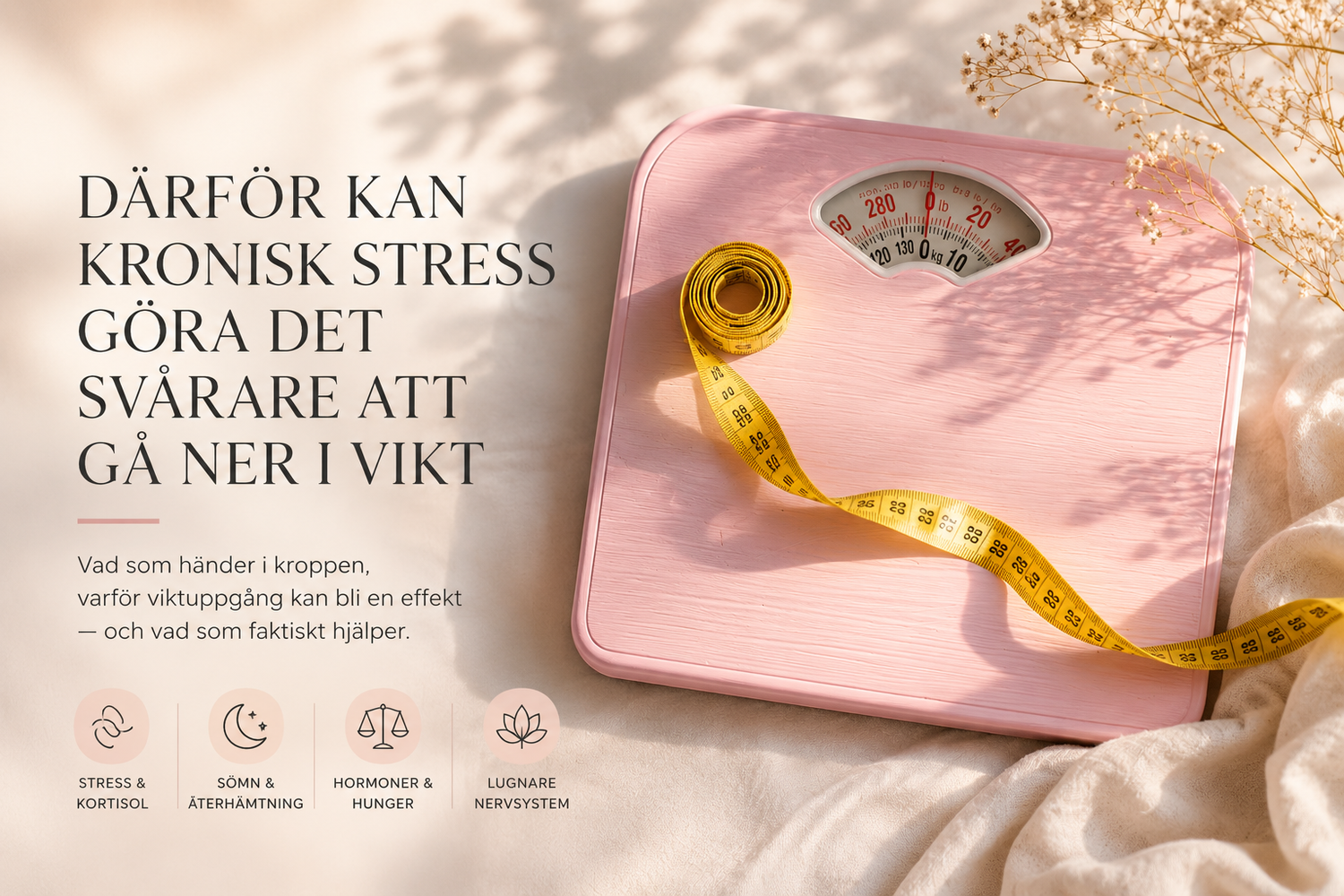 Därför kan kronisk stress göra det svårare att gå ner i vikt