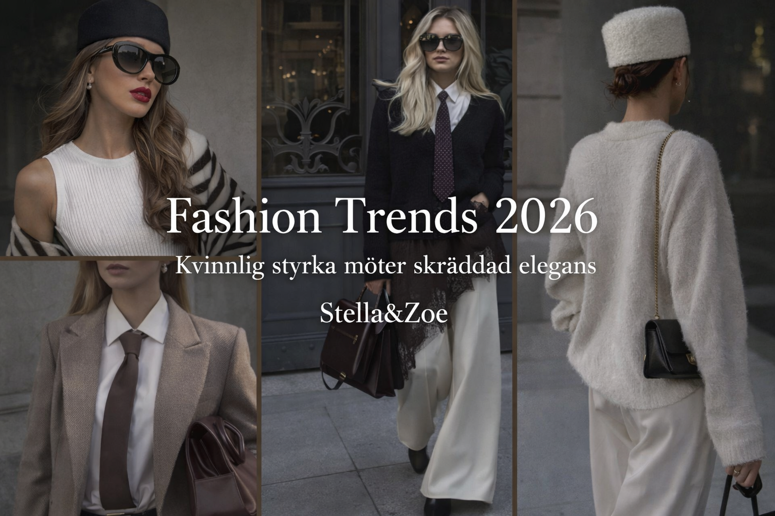 När kvinnlig elegans lånar sin styrka från herrgarderoben