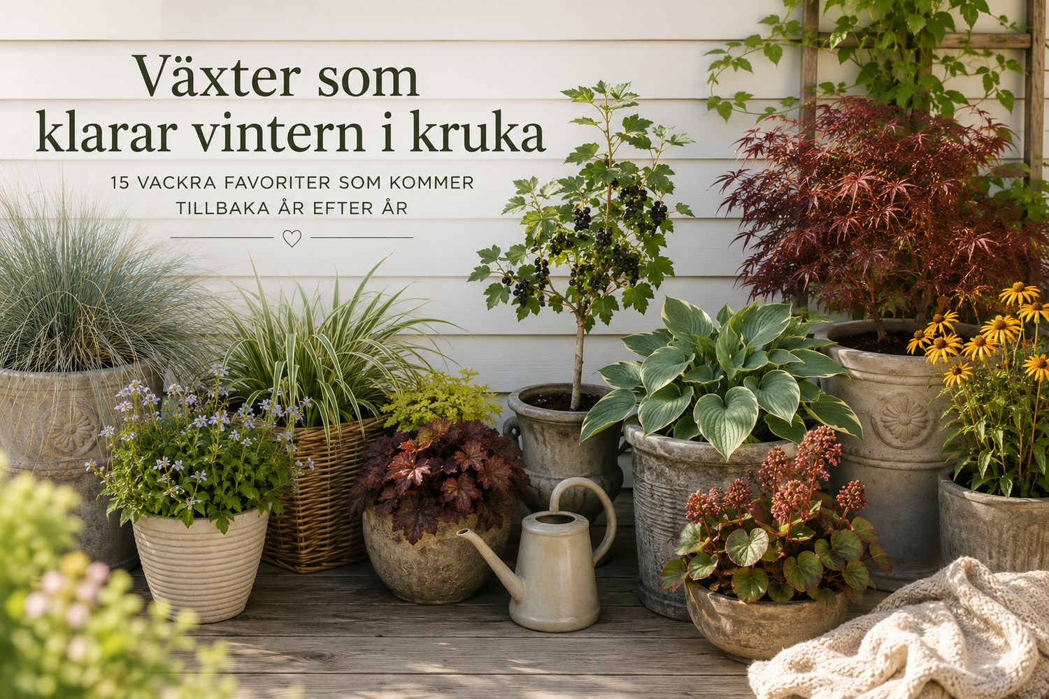 Vilka växter klarar vintern i kruka? 15 härdiga favoriter