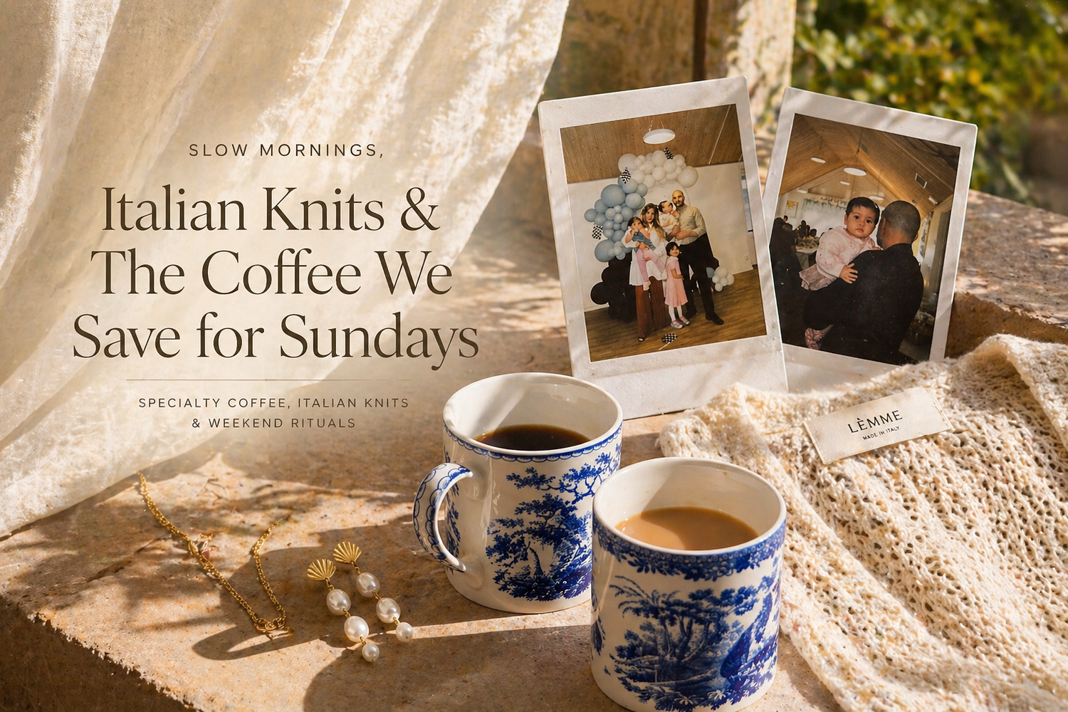 Slow Mornings, Italian Knits & The Coffee We Save for Sundays