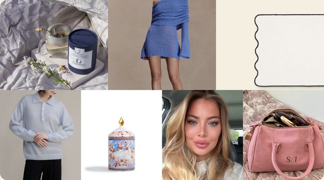 Min favoriter just nu: blåa plagg, vackra textiler & snälla ritualer