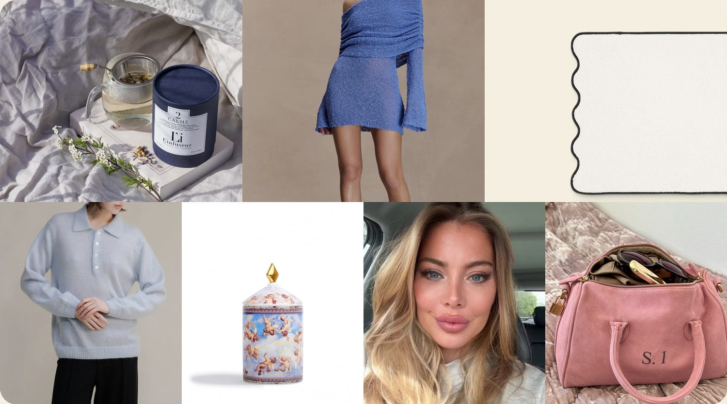 Min favoriter just nu: blåa plagg, vackra textiler & snälla ritualer