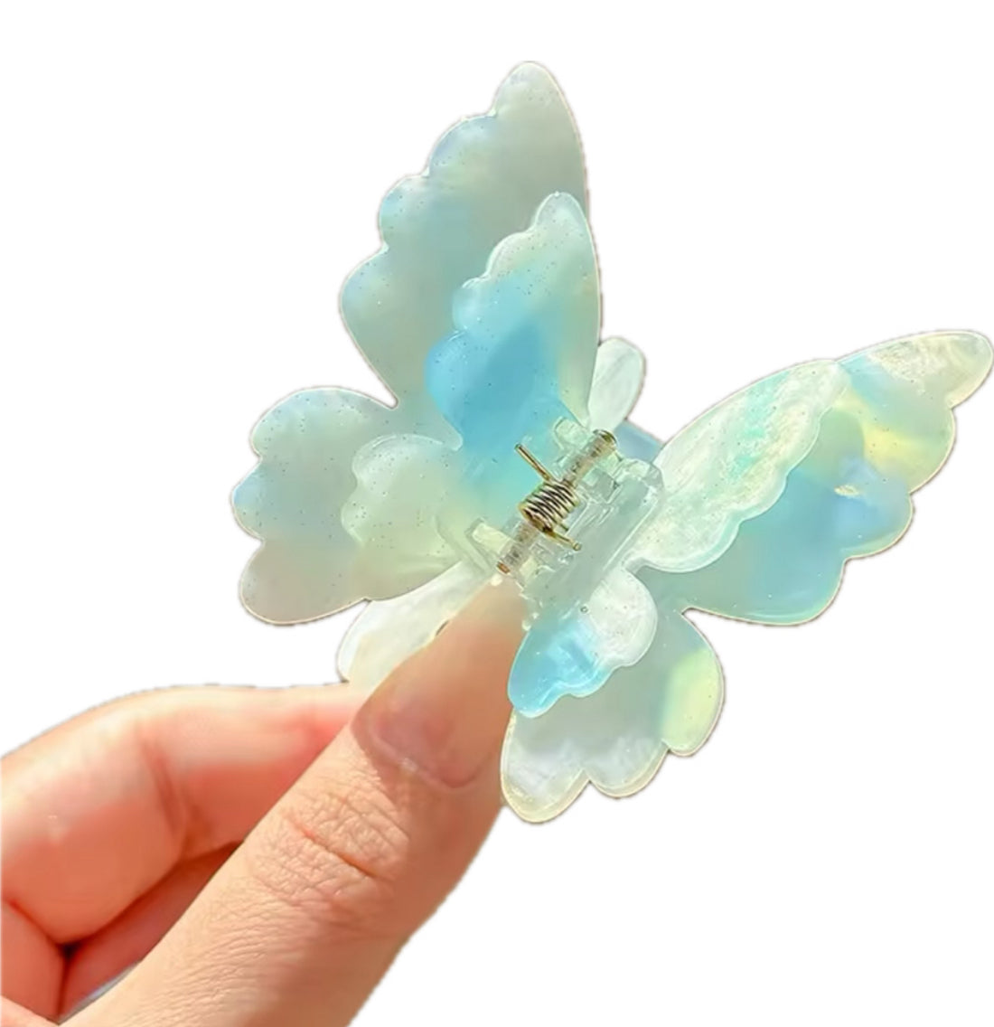 Fjäril | Pastellfärgad Hårklämma