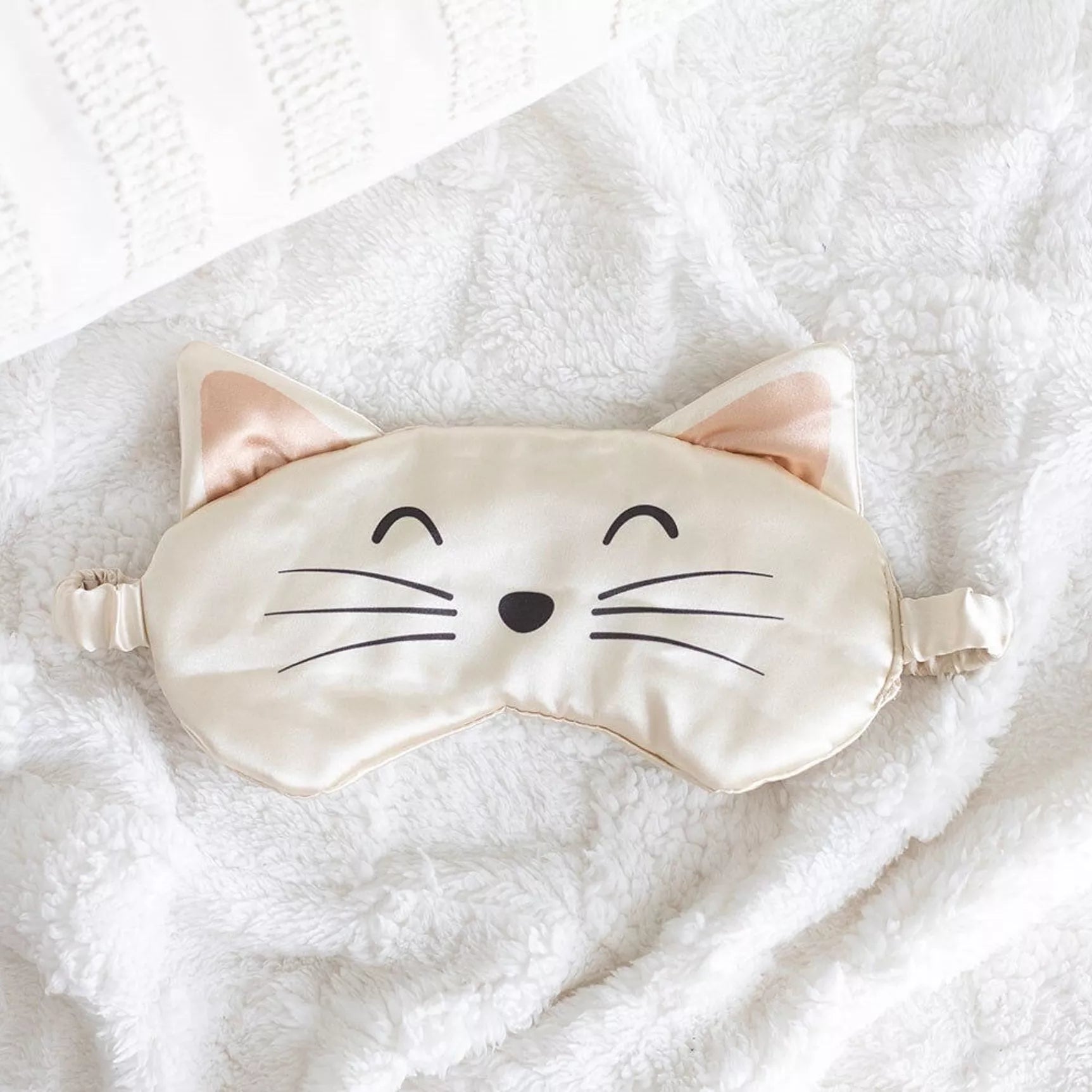 Cute Cat | Sovmask i satin